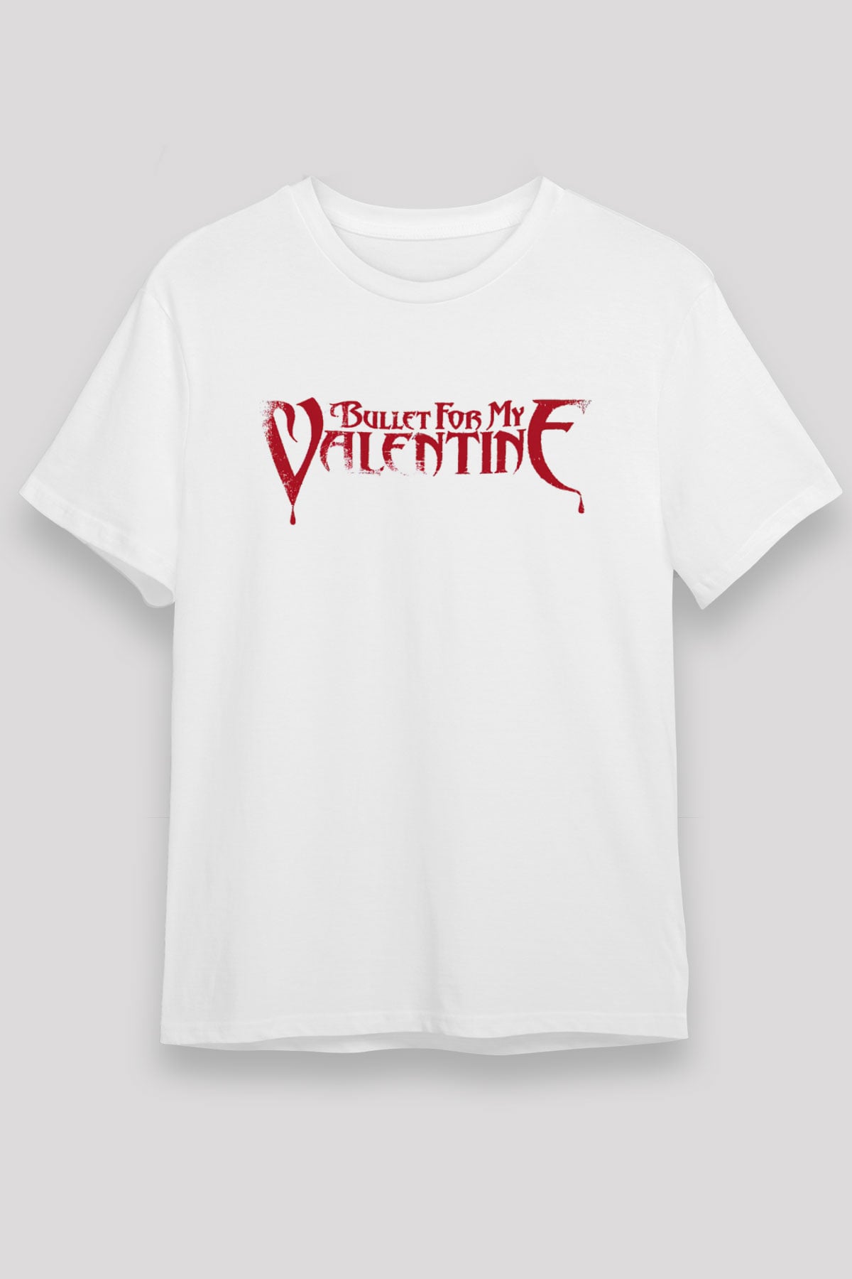 Bullet for My Valentine Beyaz Unisex Tişört T-Shirt - TişörtFabrikası