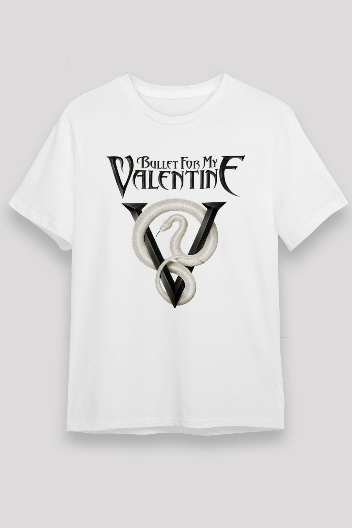 Bullet for My Valentine Beyaz Unisex Tişört T-Shirt - TişörtFabrikası