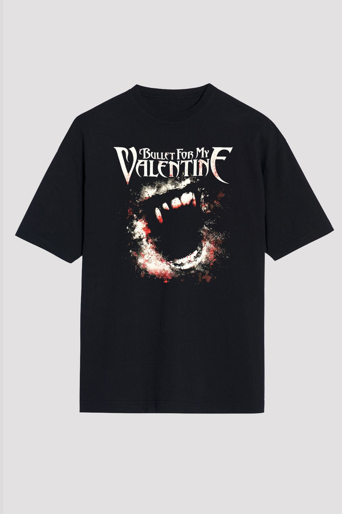 Bullet for My Valentine Siyah Unisex Oversize Tişört T-Shirt