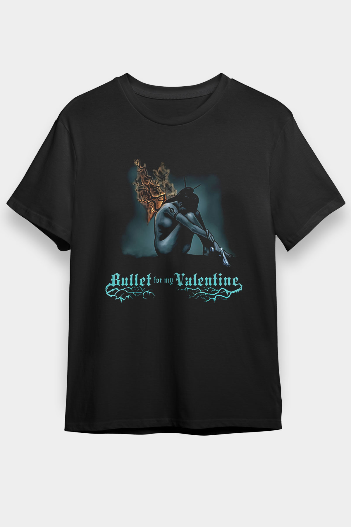 Bullet for My Valentine Siyah Unisex Tişört T-Shirt - TişörtFabrikası