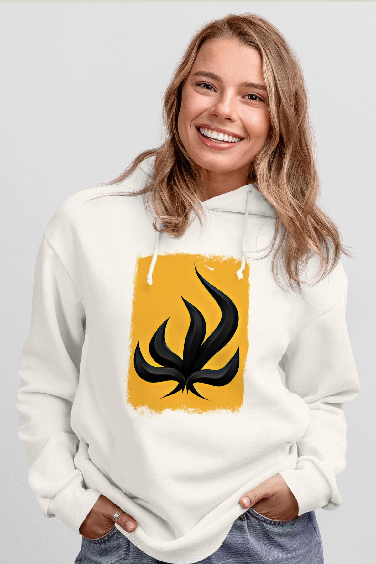 Bury Tomorrow Baskılı Unisex Beyaz Hoodie