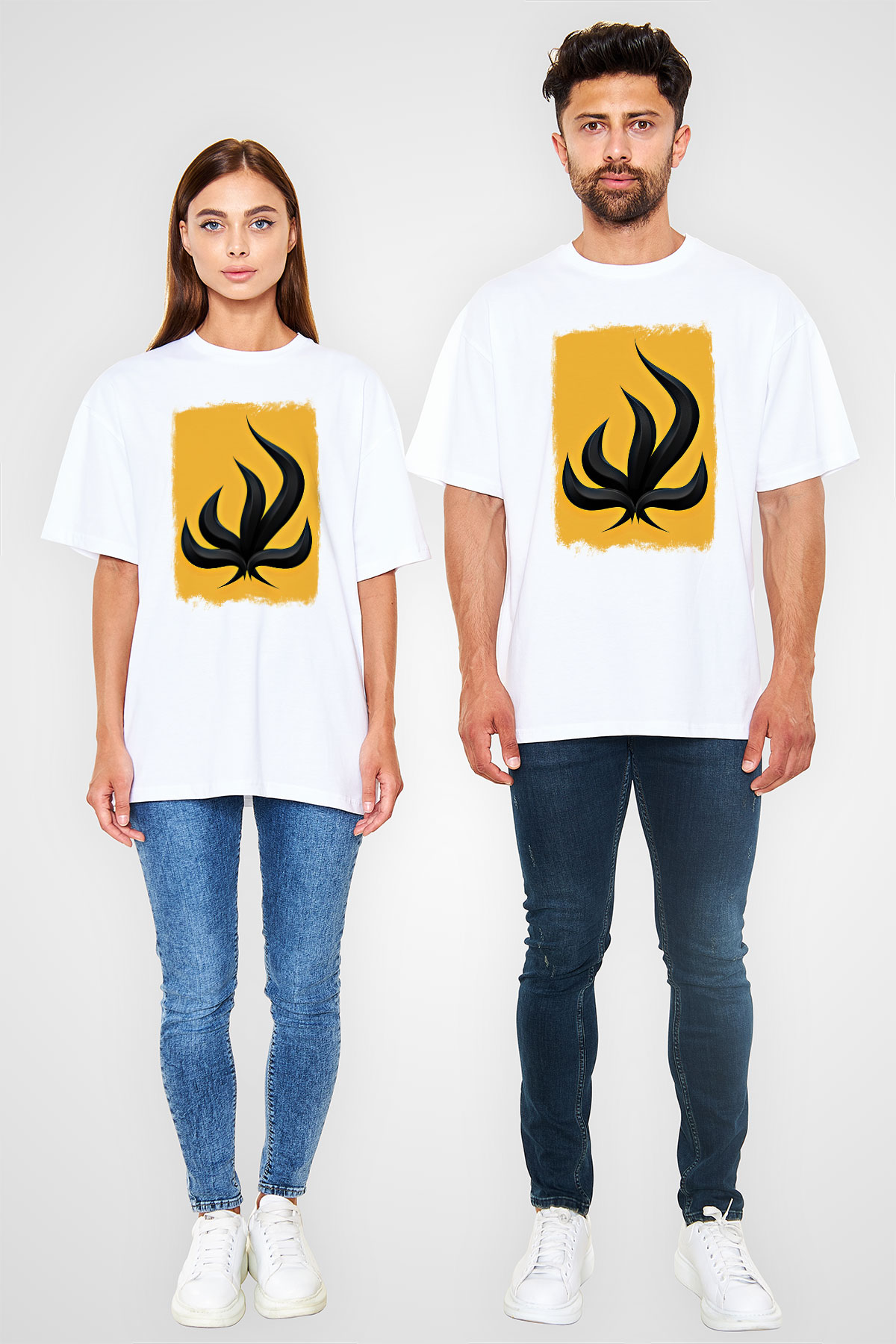 Bury Tomorrow Baskılı Unisex Beyaz Oversize Tişört