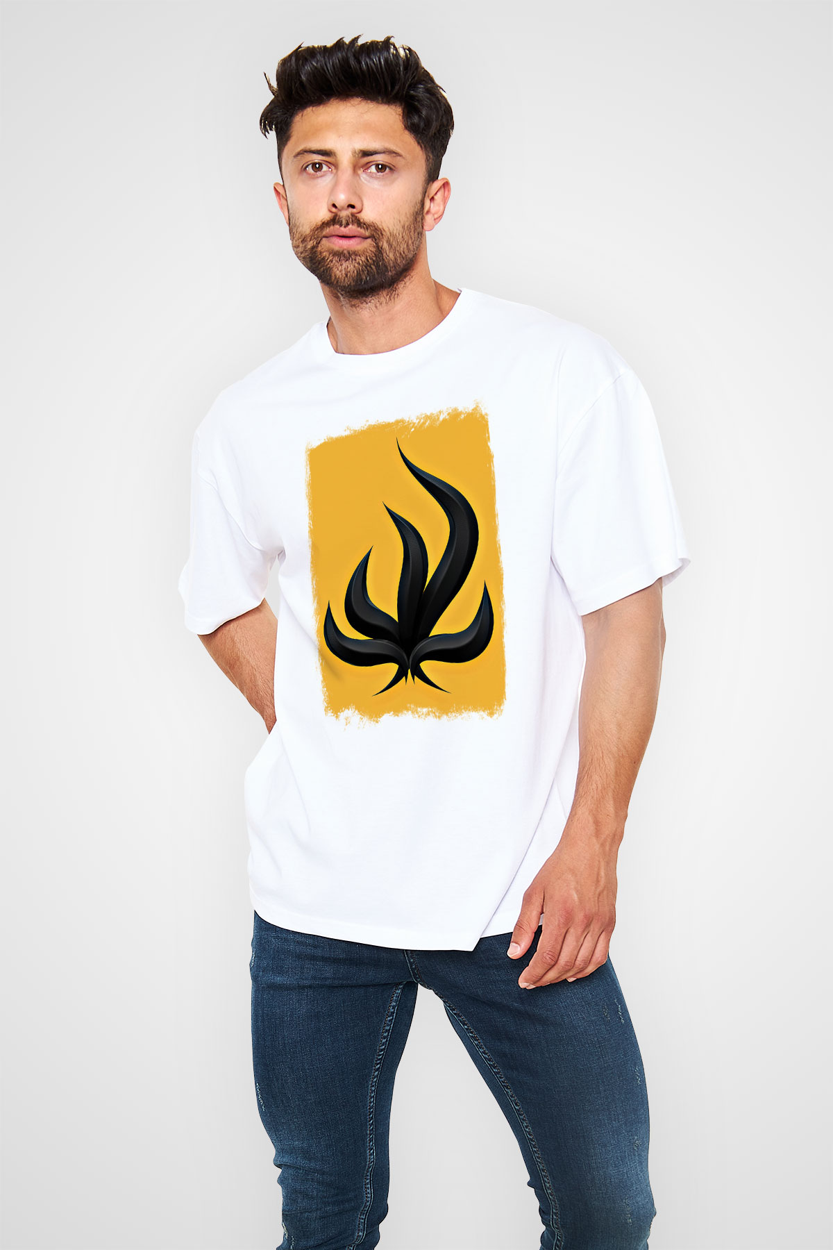 Bury Tomorrow Baskılı Unisex Beyaz Oversize Tişört