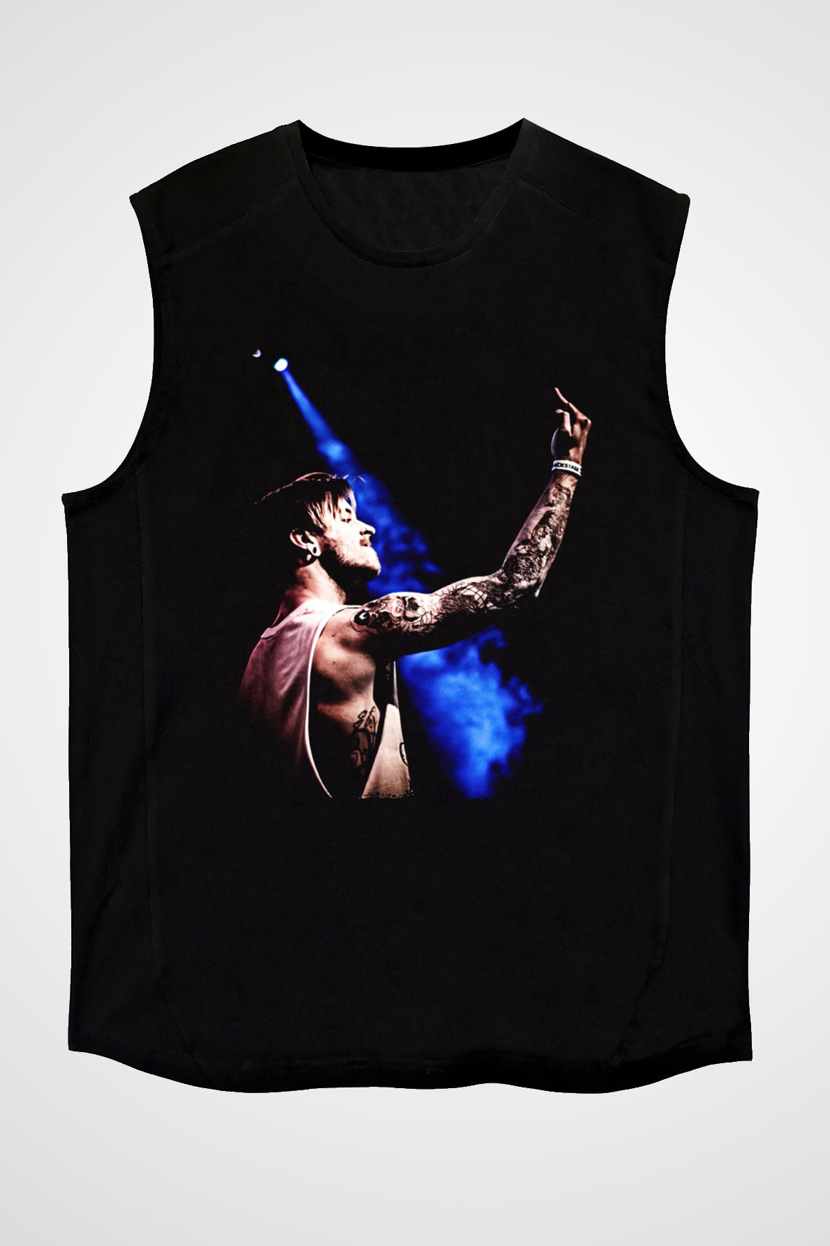 Bury Tomorrow Baskılı Unisex Siyah Kolsuz Tişört - Tshirt