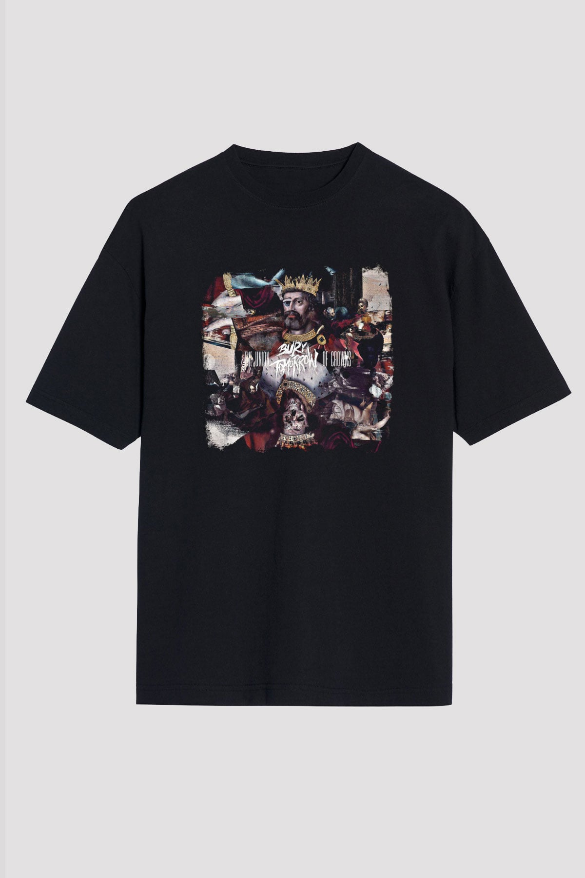 Bury Tomorrow Baskılı Unisex Siyah Oversize Tişört