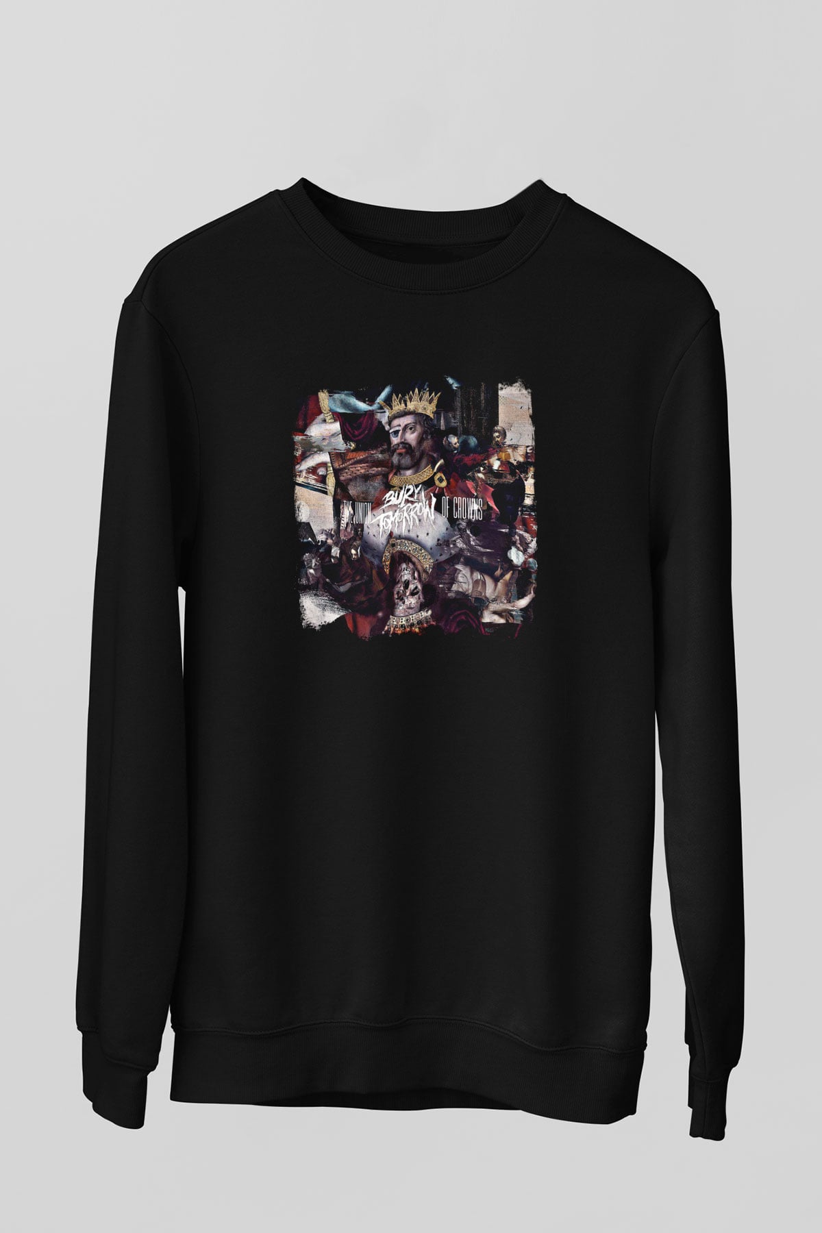 Bury Tomorrow Baskılı Unisex Siyah Sweatshirt