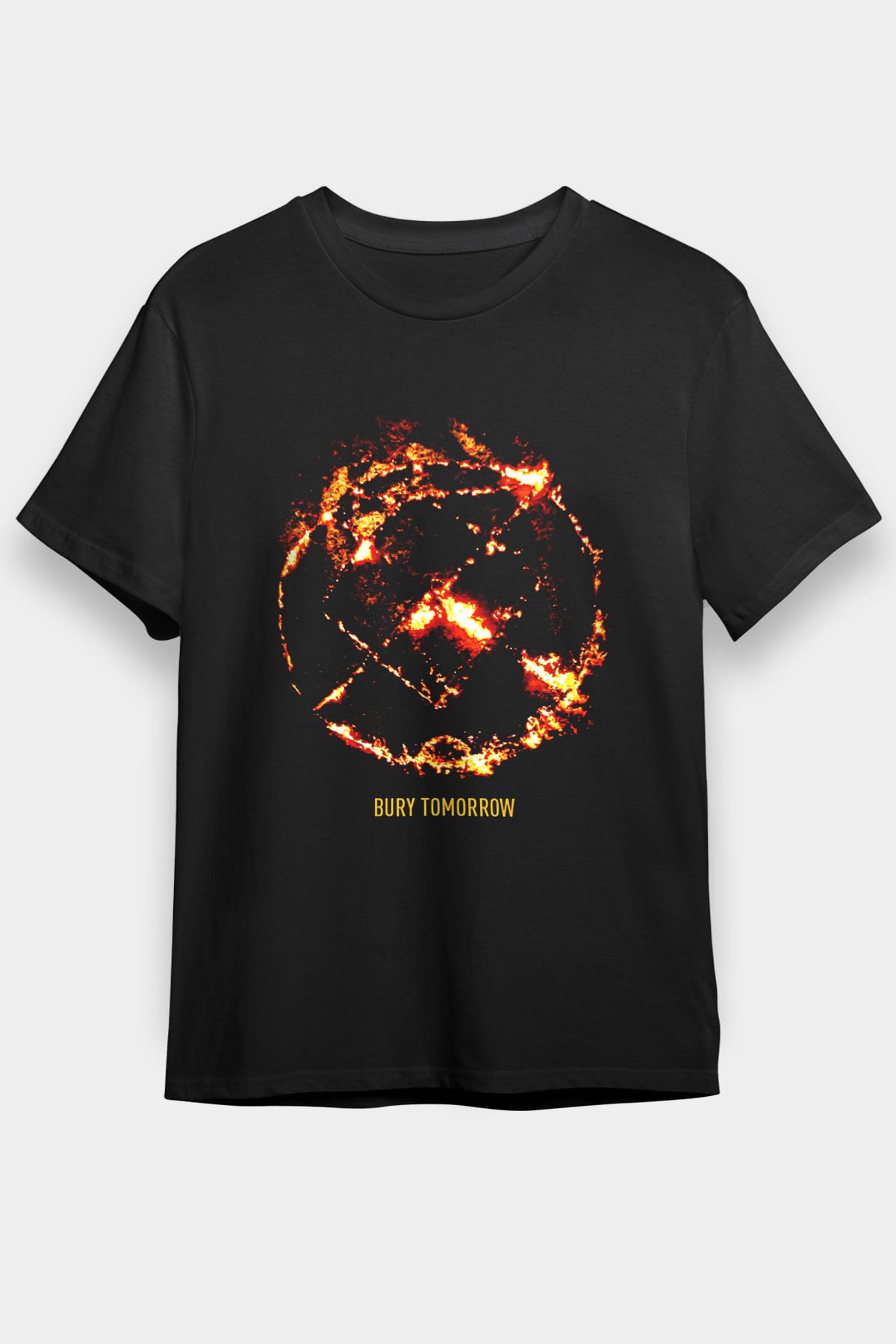 Bury Tomorrow Baskılı Unisex Siyah Tişört - Tshirt