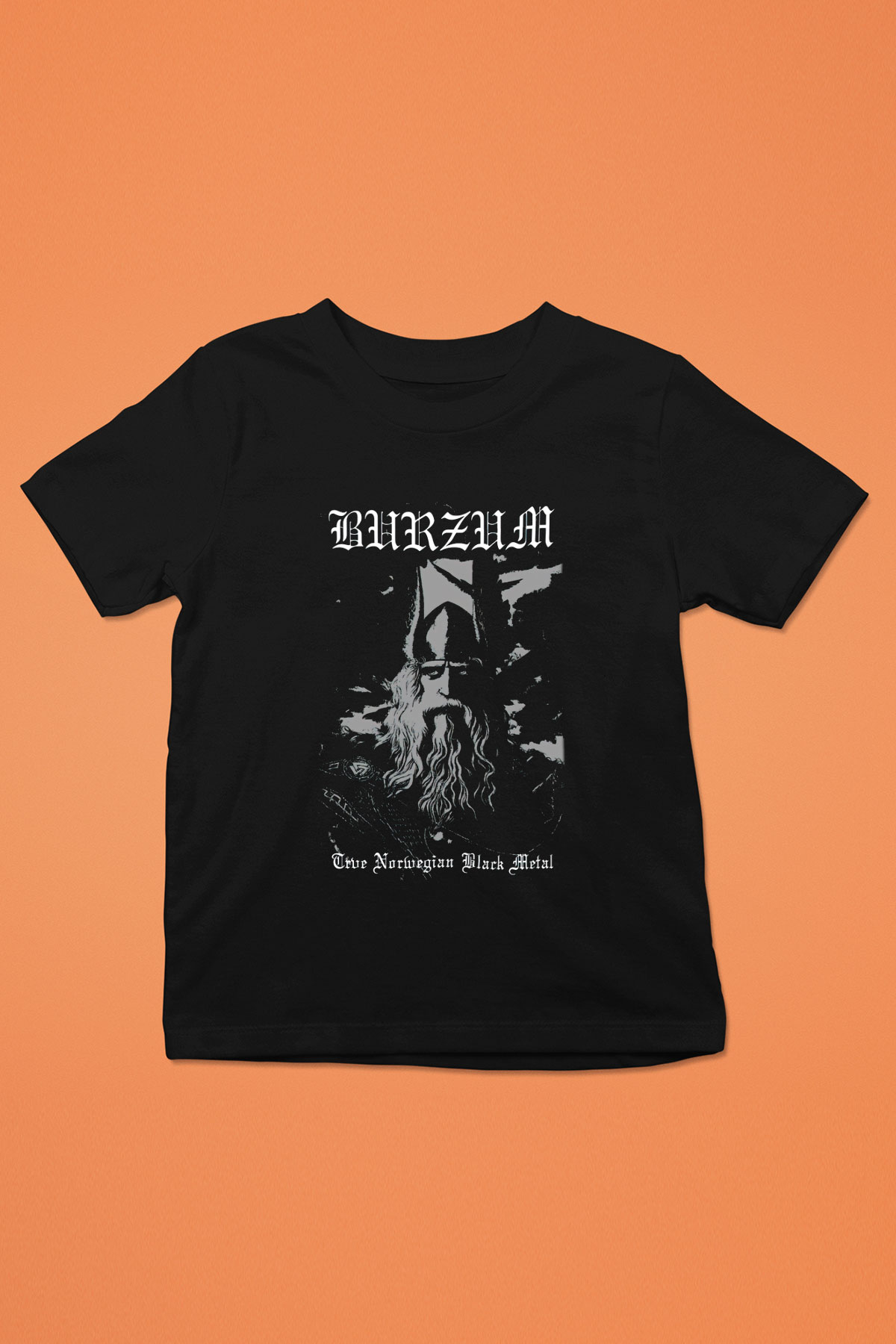 Burzum Baskılı Siyah Unisex Çocuk Tişört