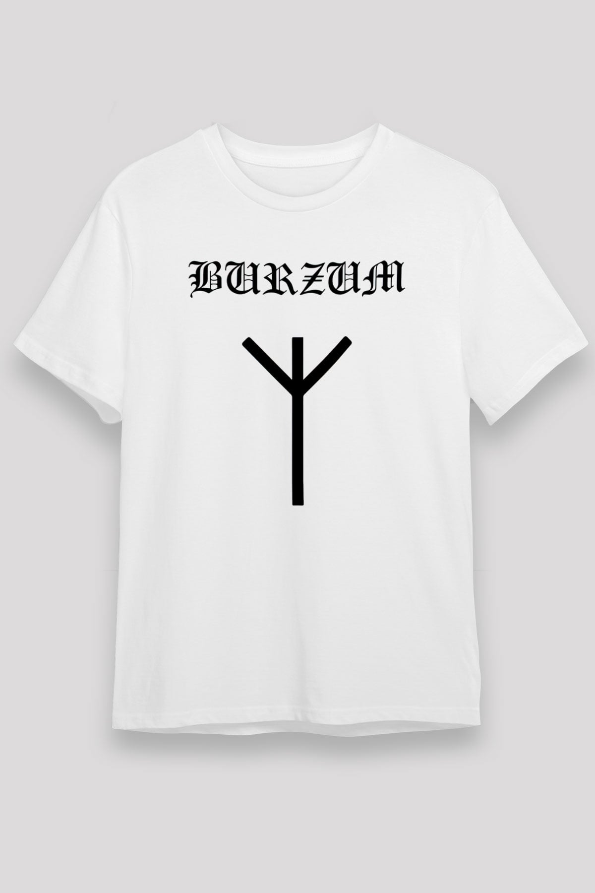 Burzum Beyaz Unisex Tişört T-Shirt - TişörtFabrikası