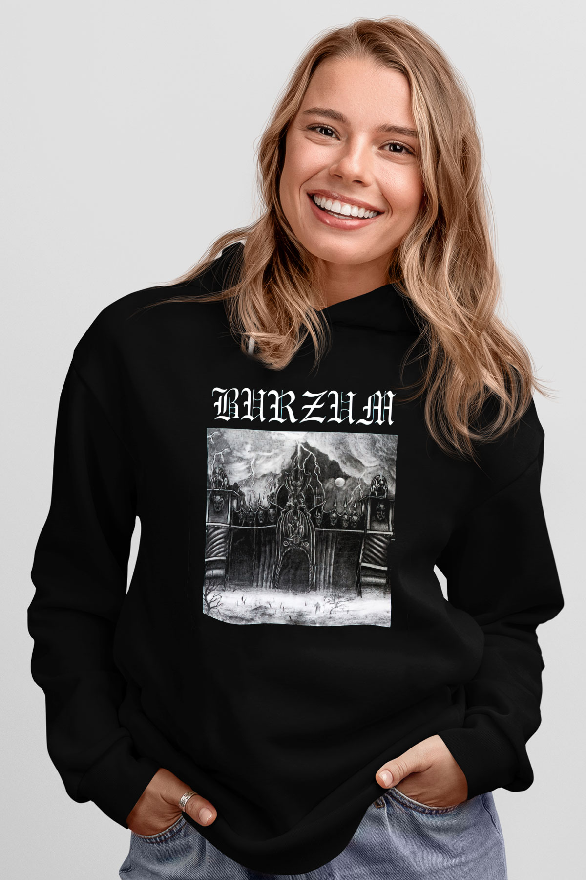 Burzum Siyah Unisex Hoodie