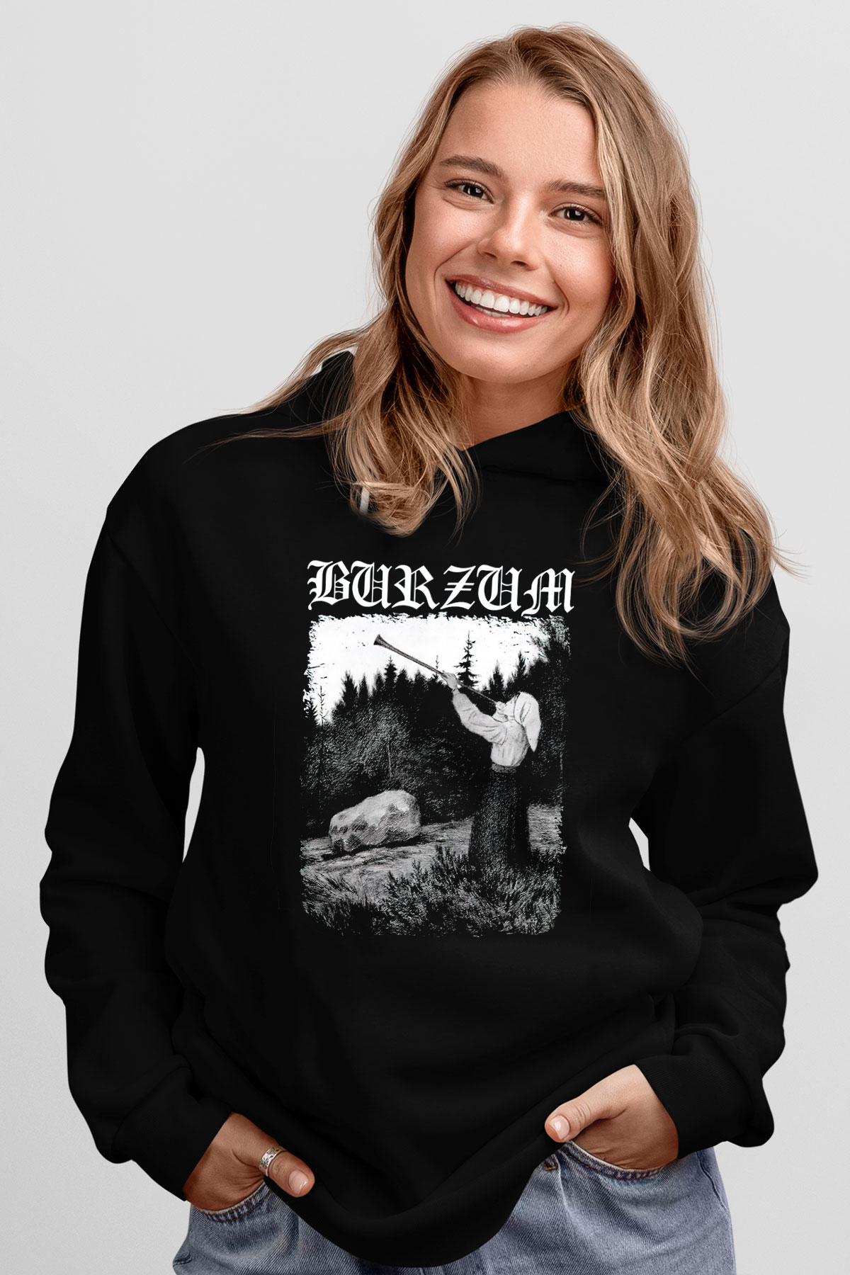 Burzum Siyah Unisex Hoodie