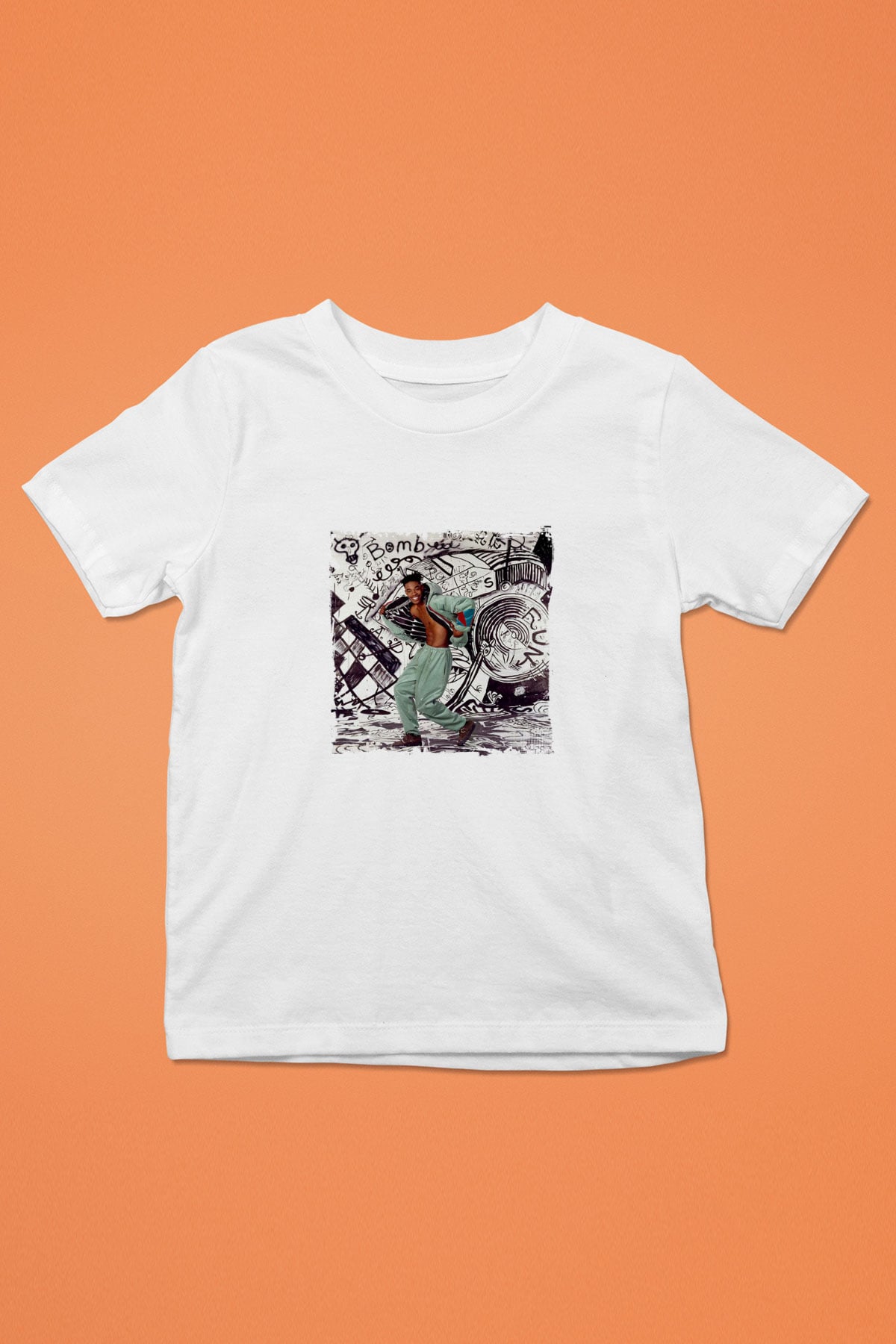 Busta Rhymes Baskılı Unisex Beyaz Çocuk Tişört