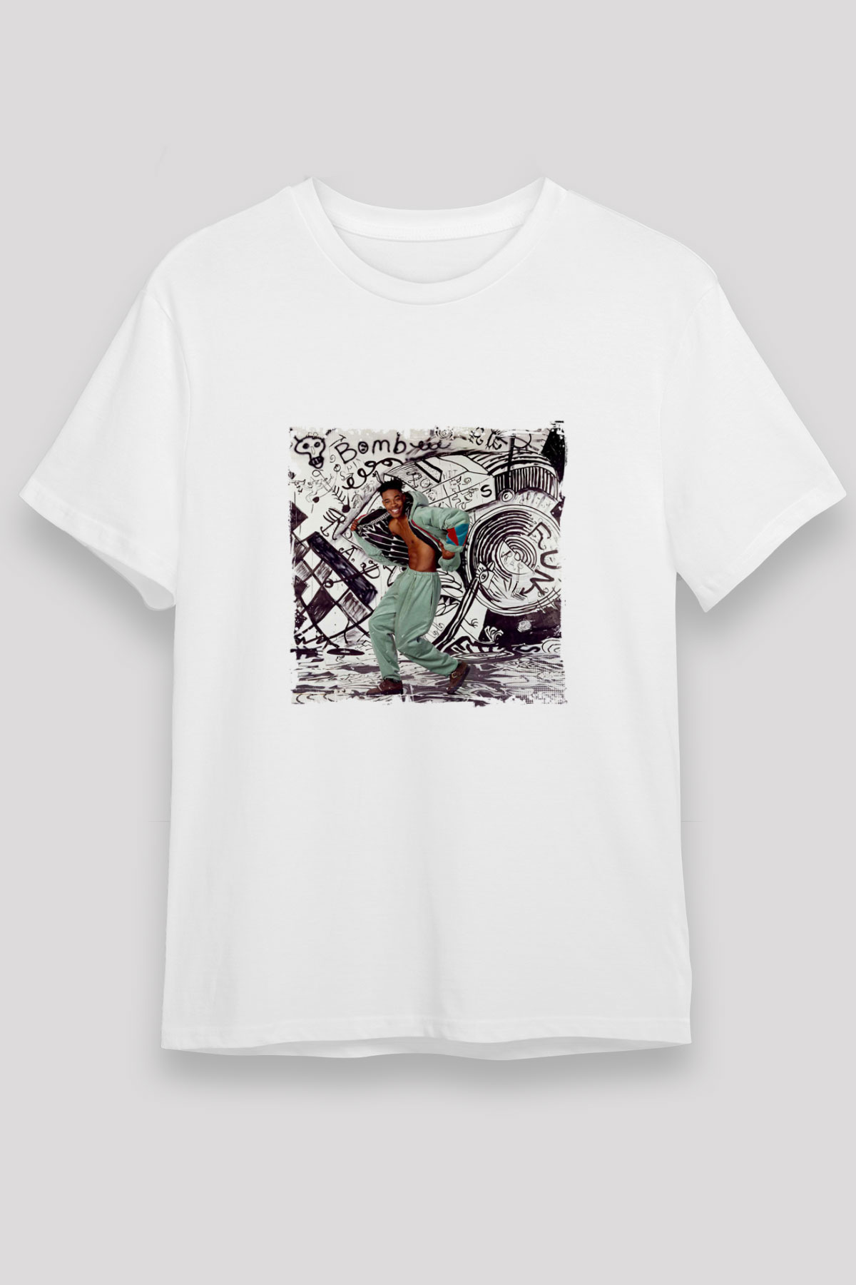 Busta Rhymes Baskılı Unisex Beyaz Tişört