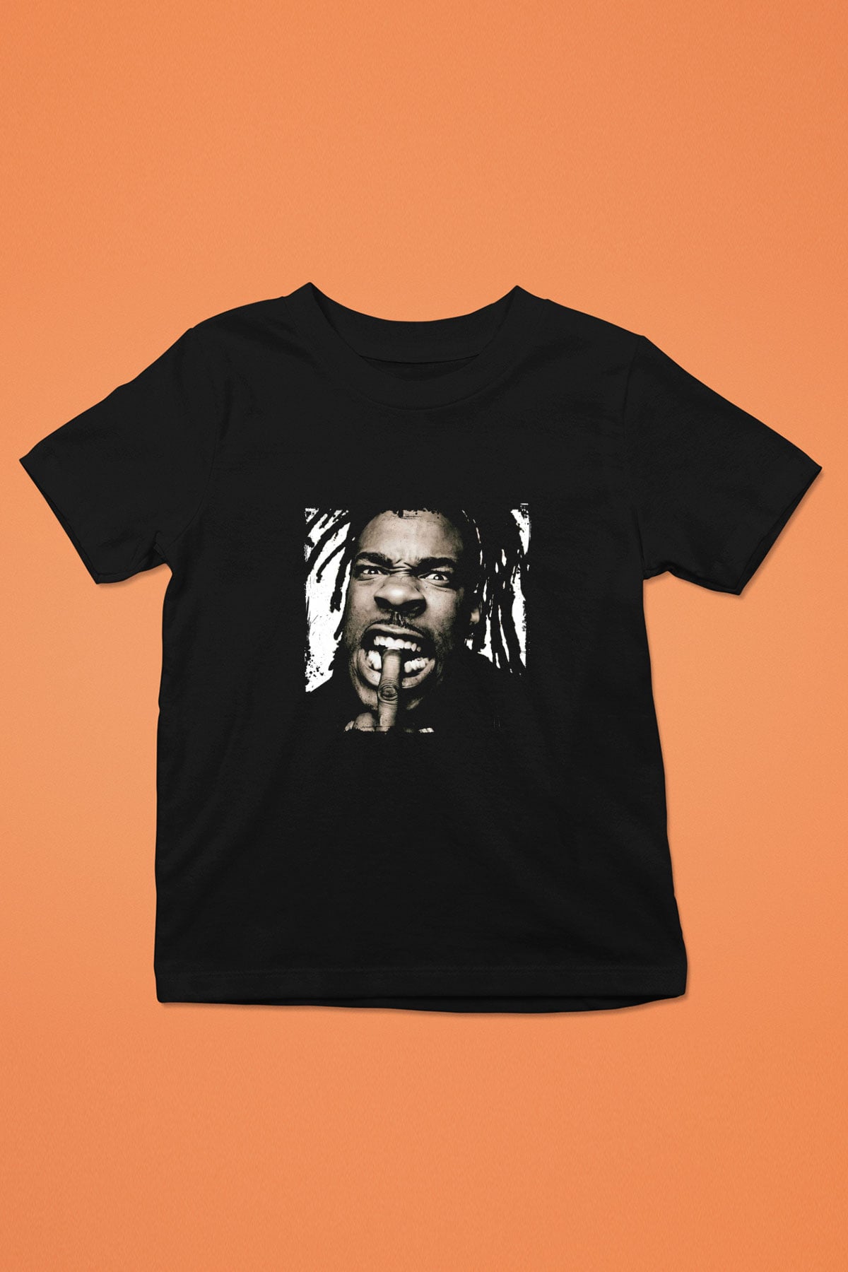 Busta Rhymes Baskılı Unisex Siyah Çocuk Tişört