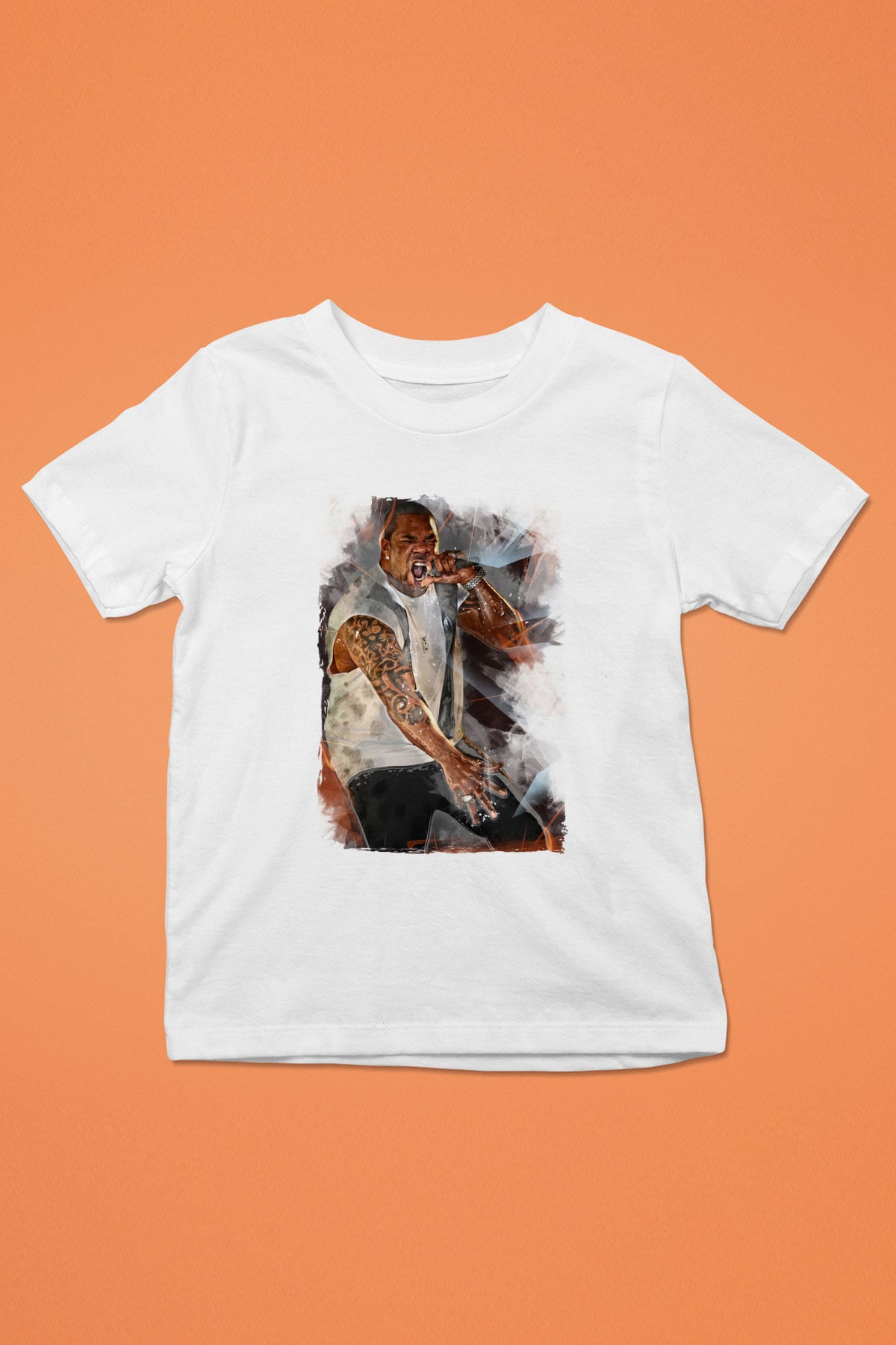 Busta Rhymes Beyaz Unisex Çocuk Tişört