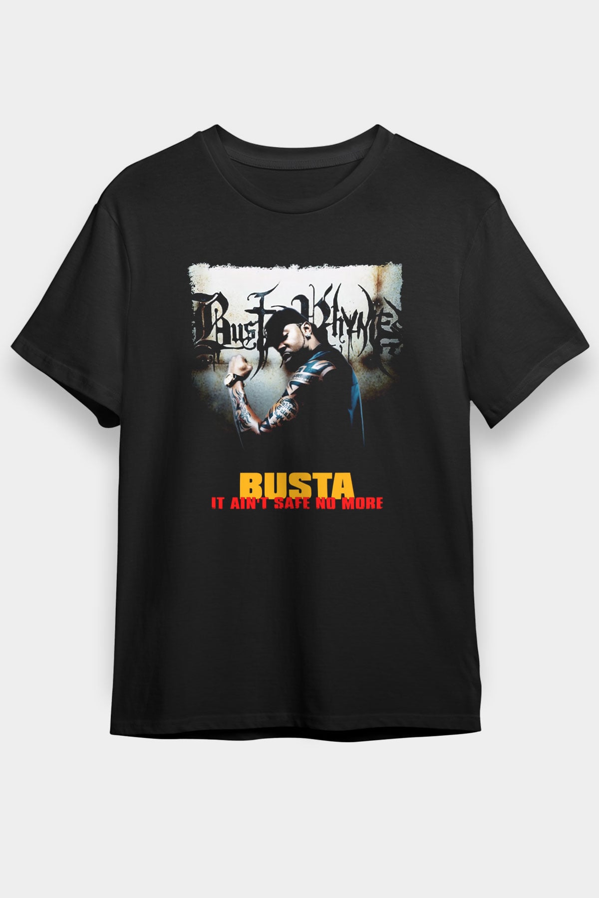 Busta Rhymes Siyah Unisex Tişört T-Shirt - TişörtFabrikası