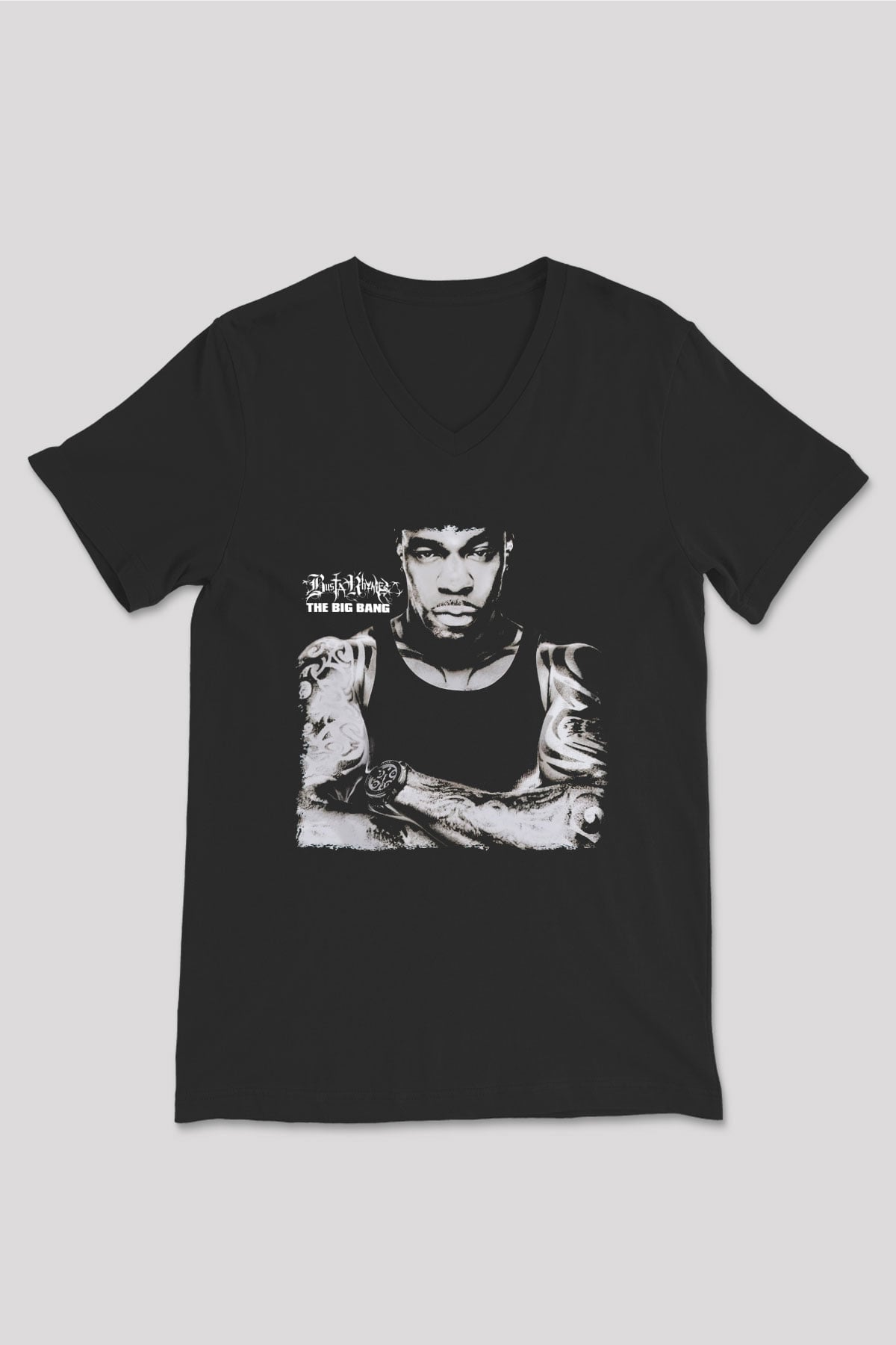 Busta Rhymes Siyah Unisex V Yaka Tişört
