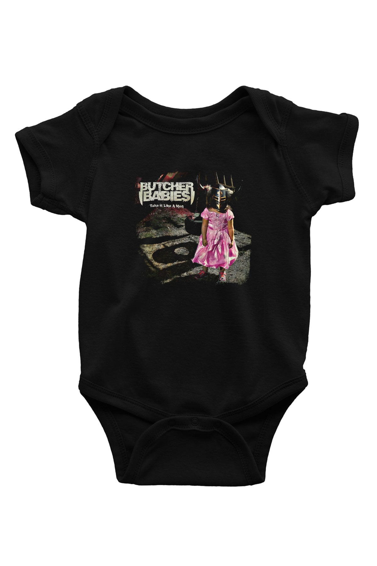 Butcher Babies Baskılı Unisex Siyah Bebek Body - Zıbın