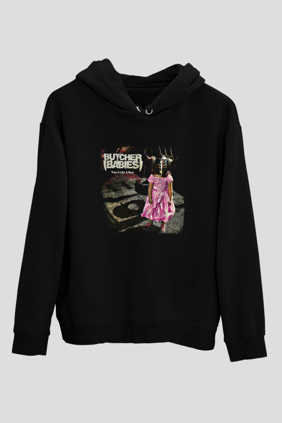 Butcher Babies Baskılı Unisex Siyah Hoodie