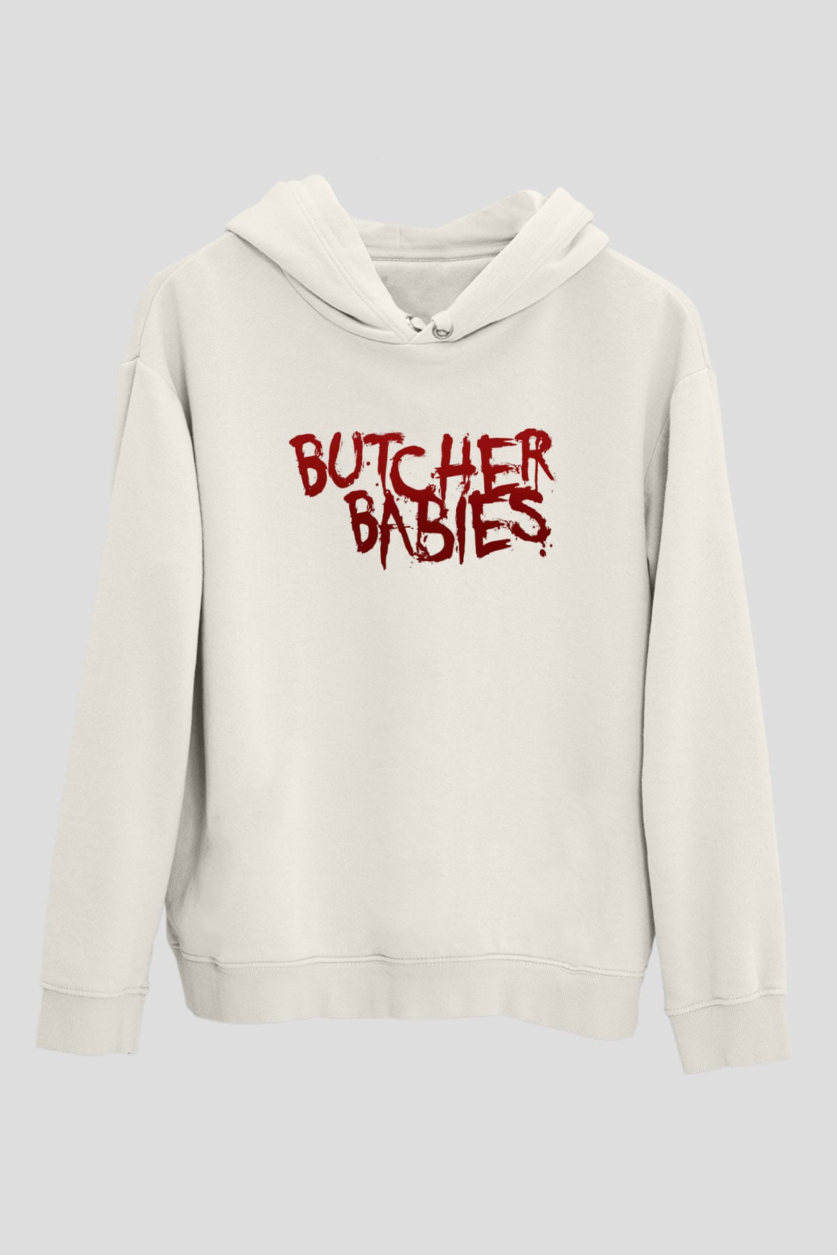 Butcher Babies Beyaz Unisex Kapüşonlu Sweatshirt