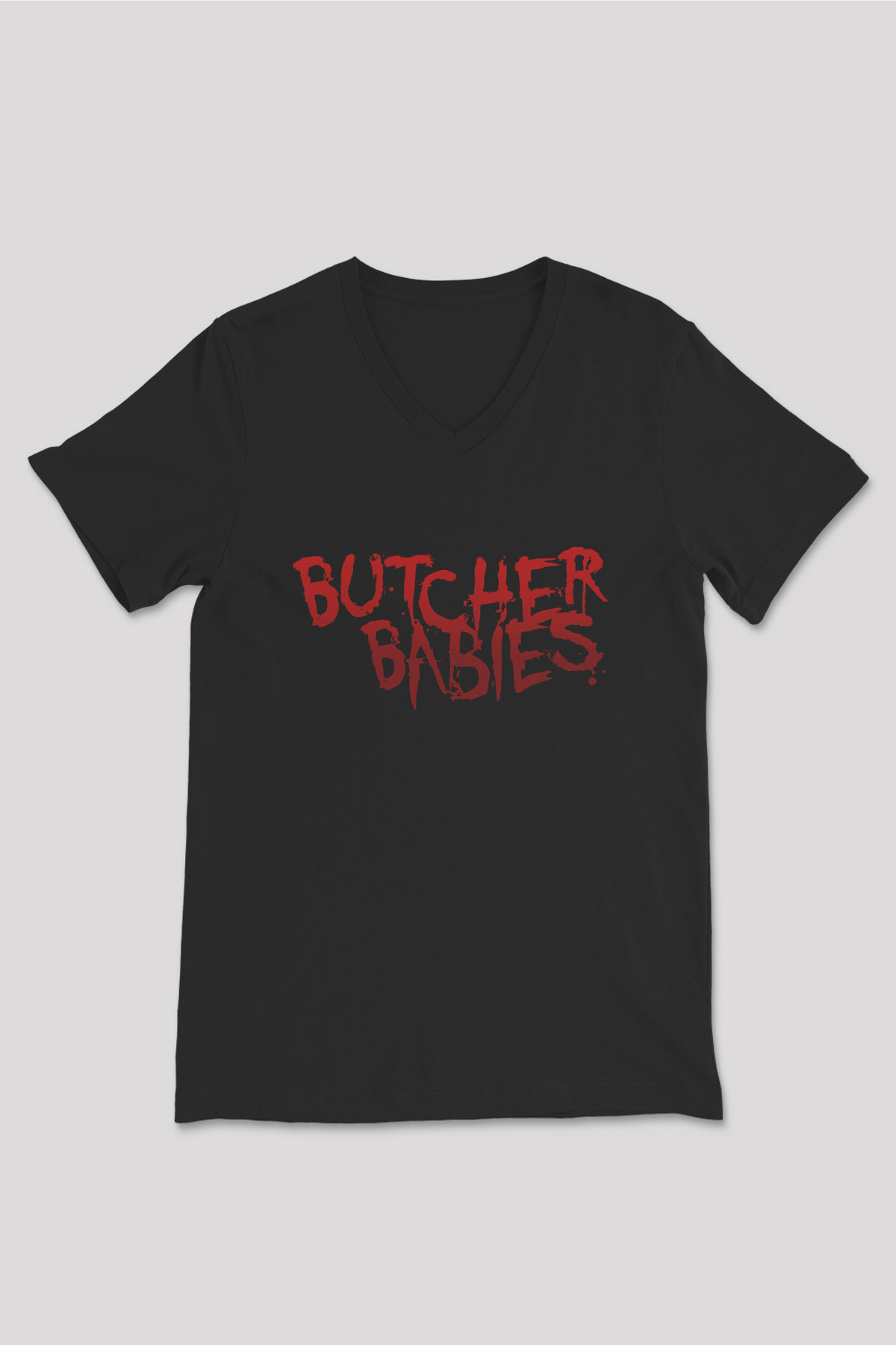 Butcher Babies Siyah Unisex V Yaka Tişört