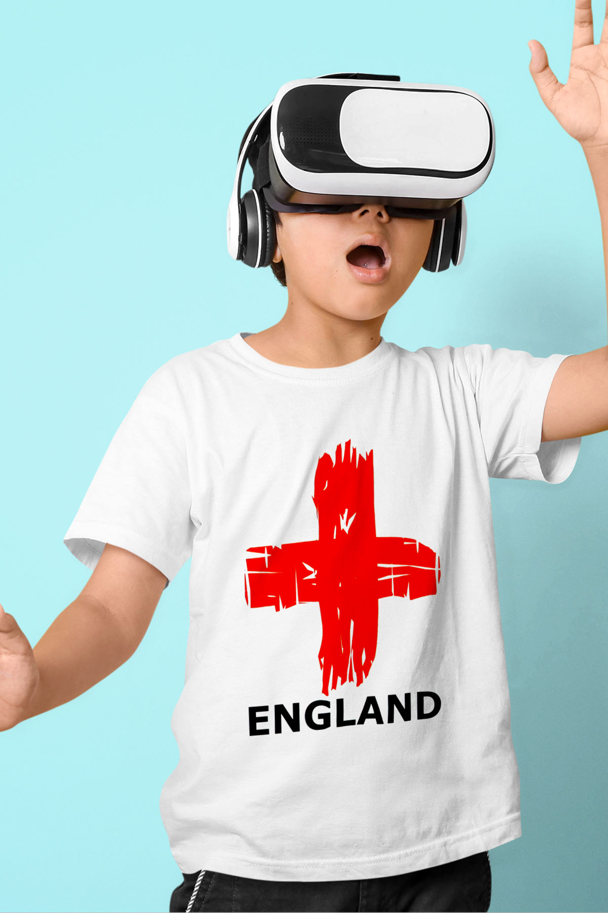 Büyük Britanya Beyaz Unisex Çocuk Tişört