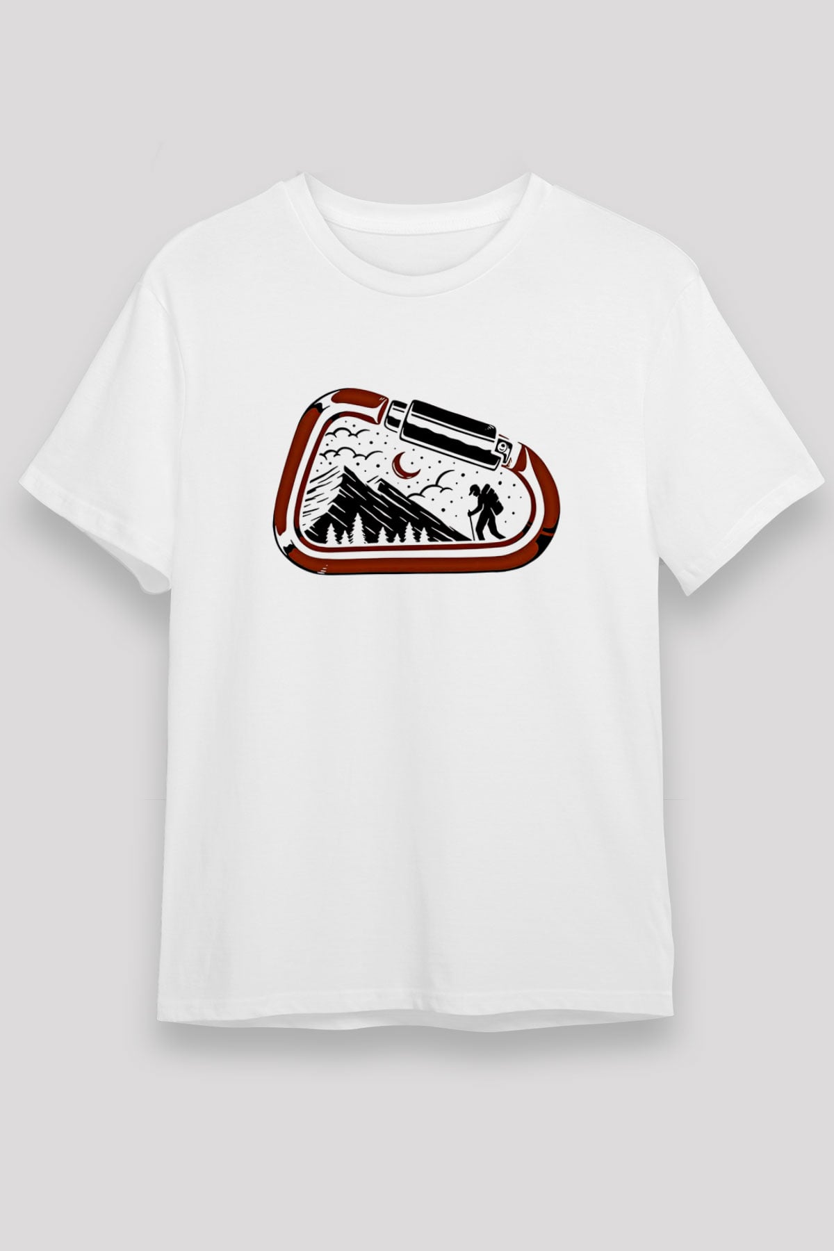 Buz Hokeyi Baskılı Unisex Beyaz Tişört - Tshirt