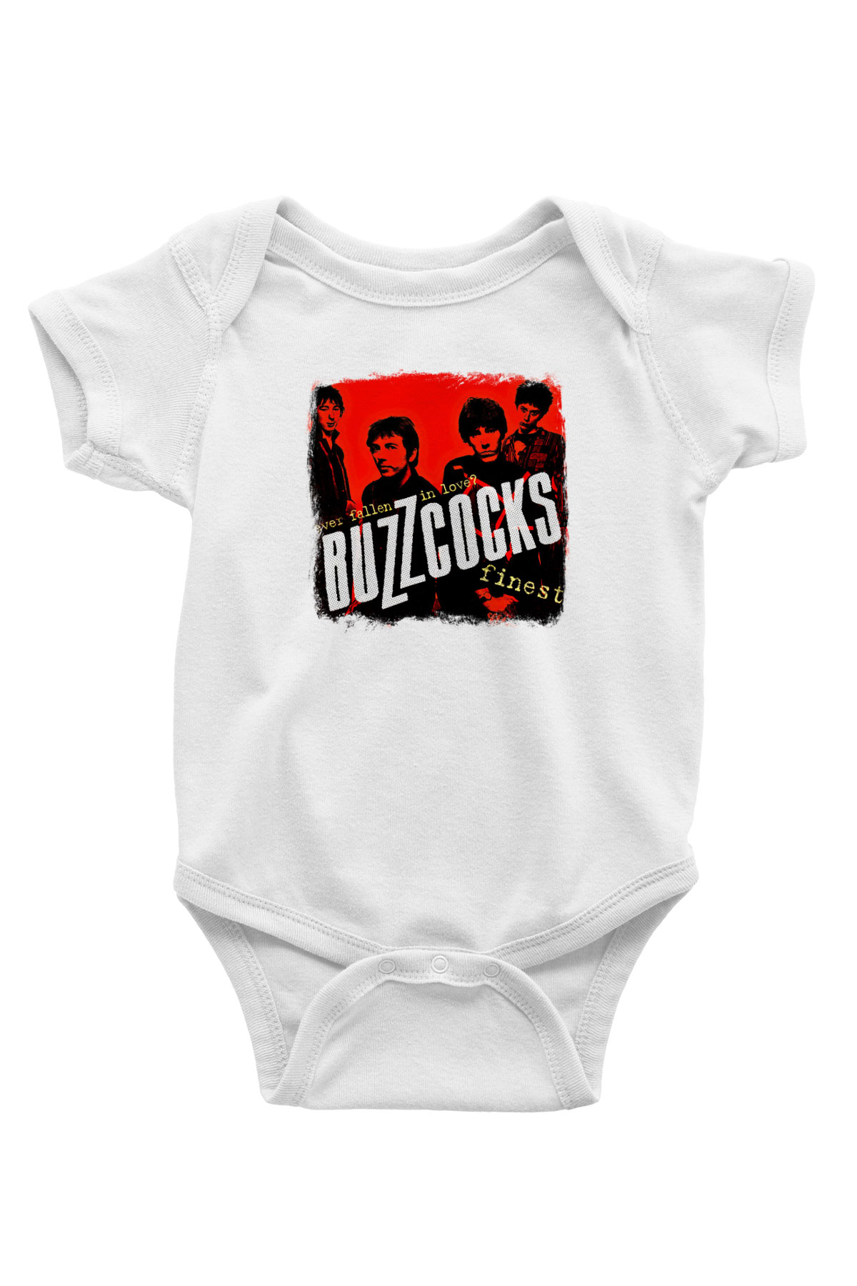 Buzzcocks Baskılı Unisex Beyaz Bebek Body - Zıbın