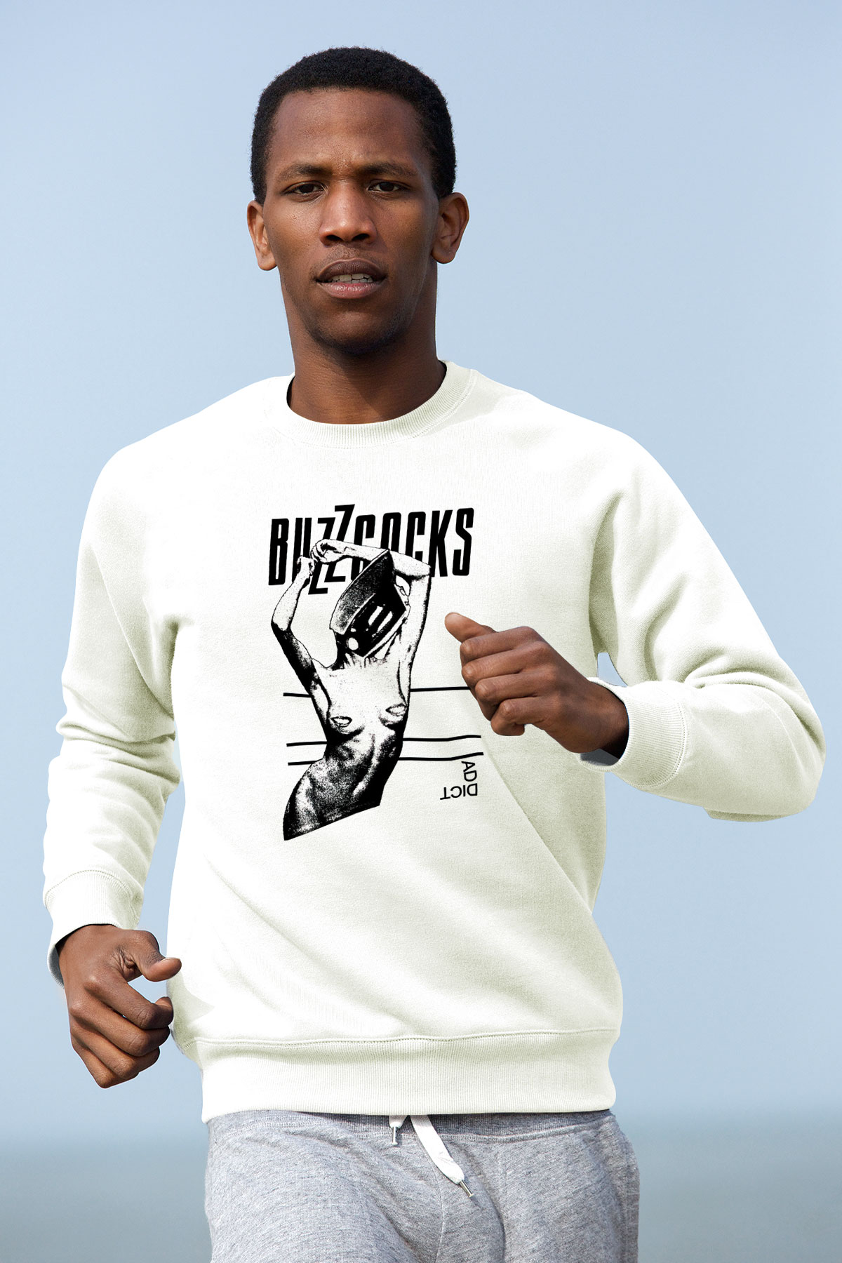 Buzzcocks Beyaz Unisex Sweatshirt