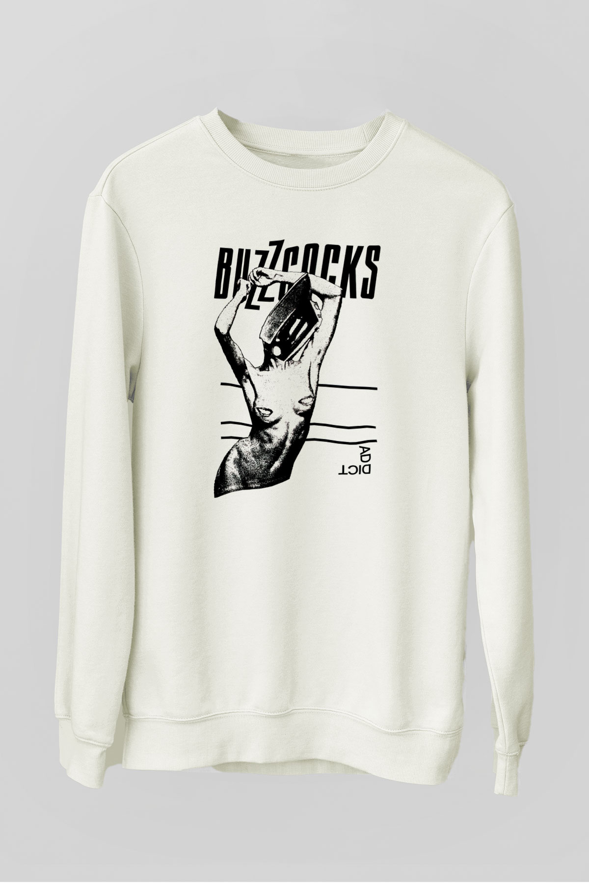 Buzzcocks Beyaz Unisex Sweatshirt