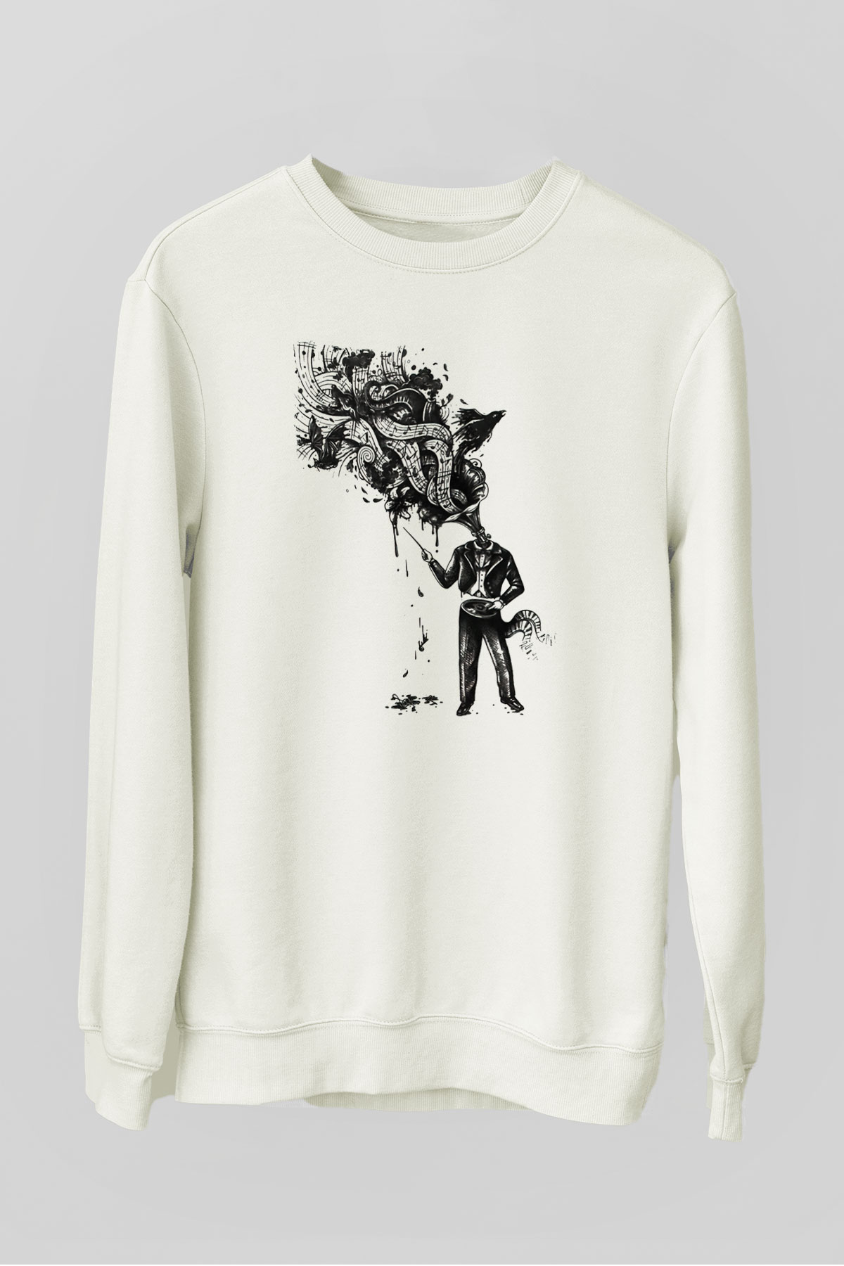 Cacophony Beyaz Unisex Sweatshirt