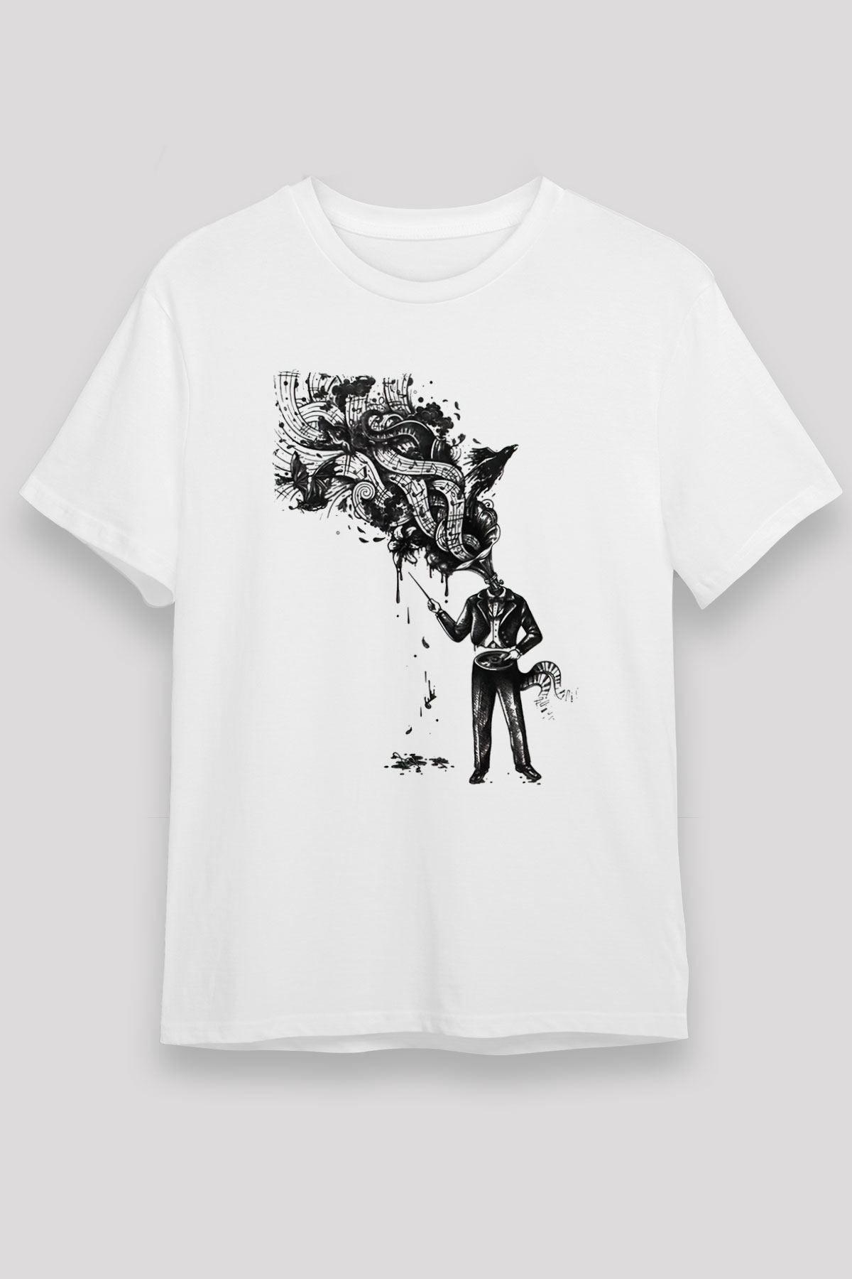Cacophony Beyaz Unisex Tişört T-Shirt - TişörtFabrikası