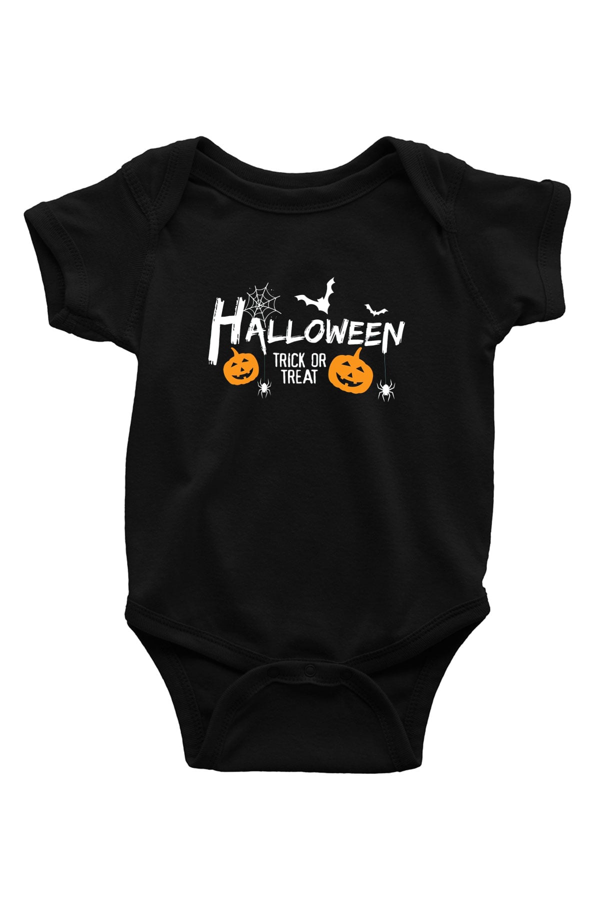 Cadılar Bayramı-Halloween Siyah Bebek Body - Zıbın