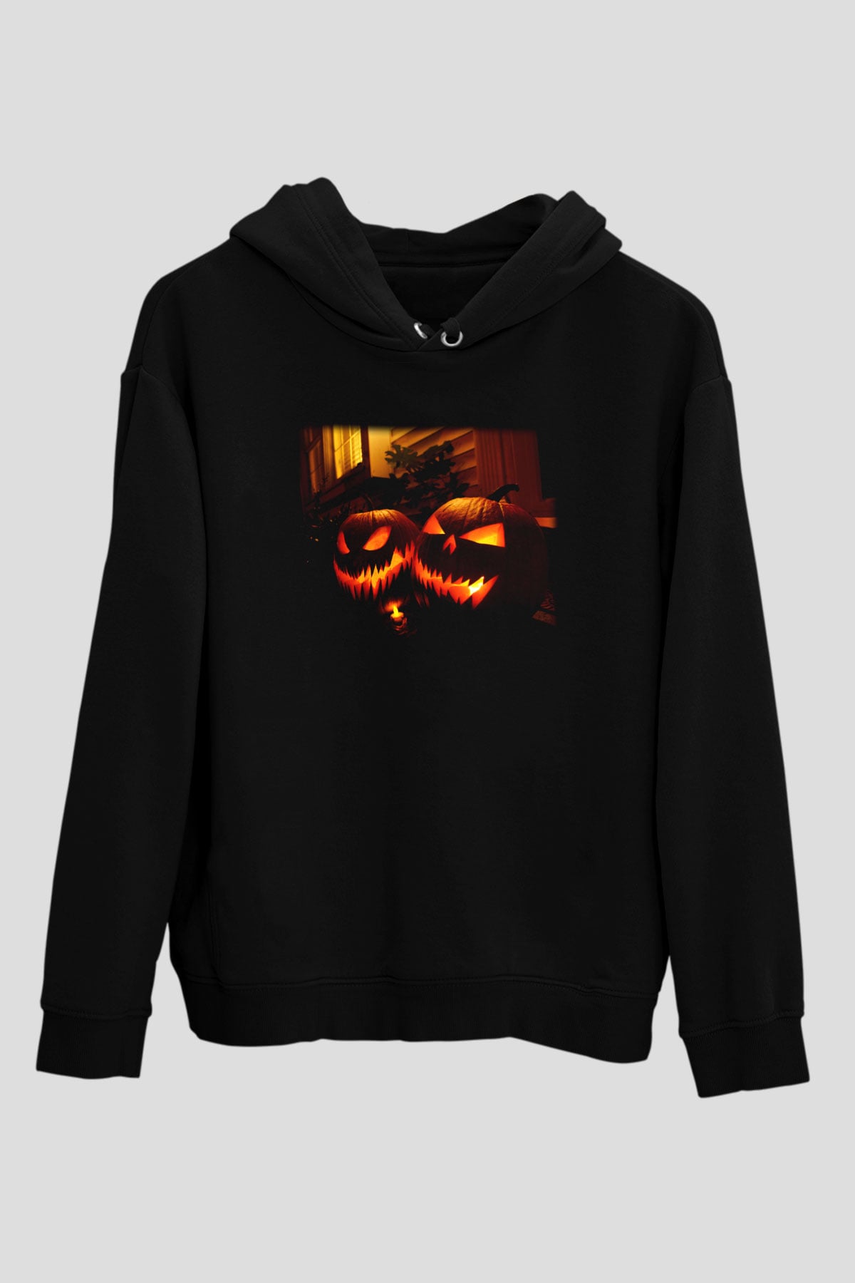 Cadılar Bayramı-Halloween Siyah Unisex Hoodie