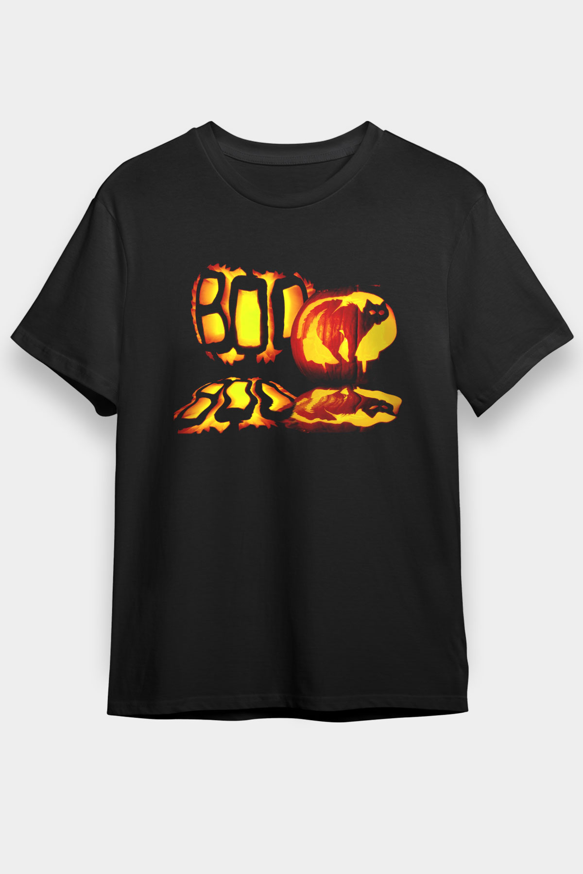 Cadılar Bayramı-Halloween Siyah Unisex Tişört T-Shirt - TişörtFabrikası