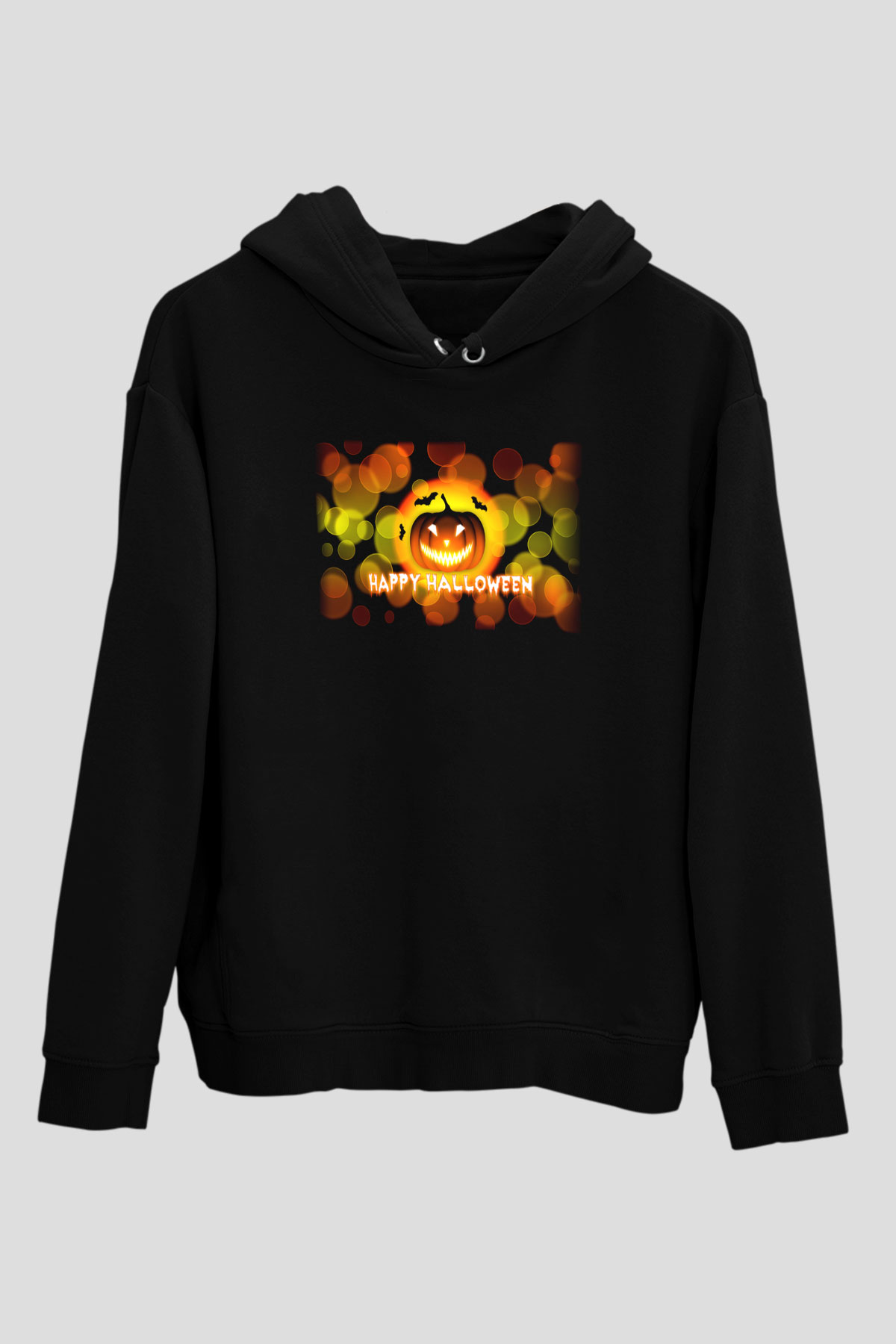 Cadılar Bayramı-Halloween Siyah Unisex Hoodie