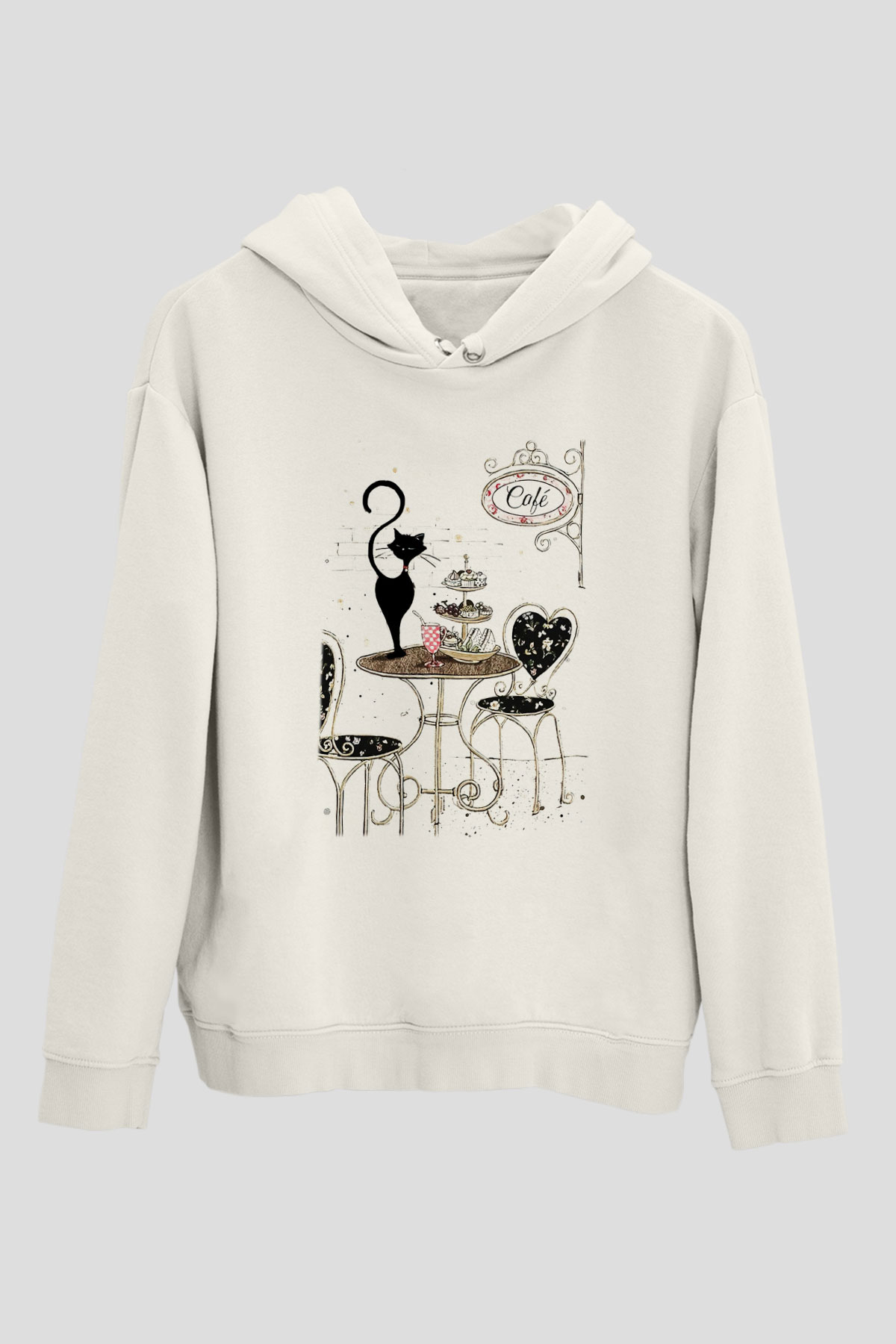 Cafe Beyaz Unisex Hoodie