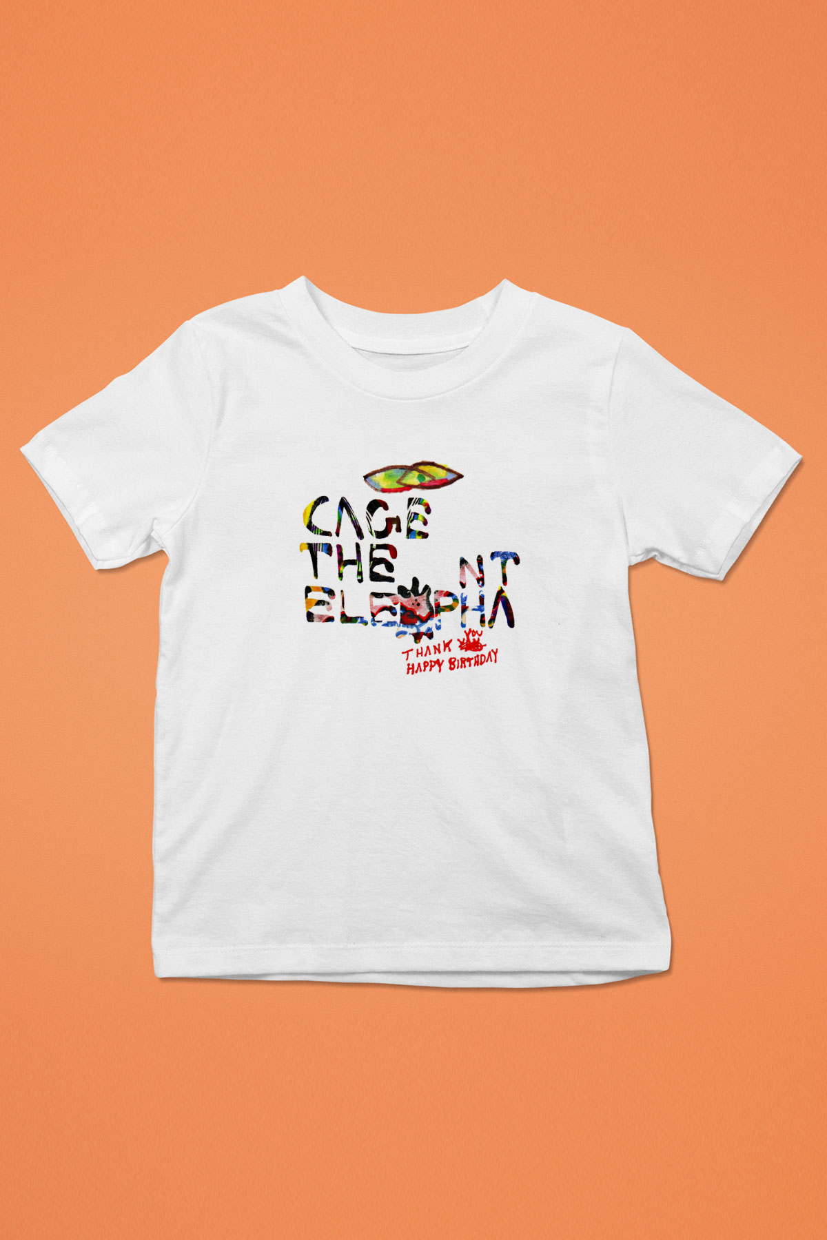 Cage the Elephant Baskılı Unisex Beyaz Çocuk Tişört