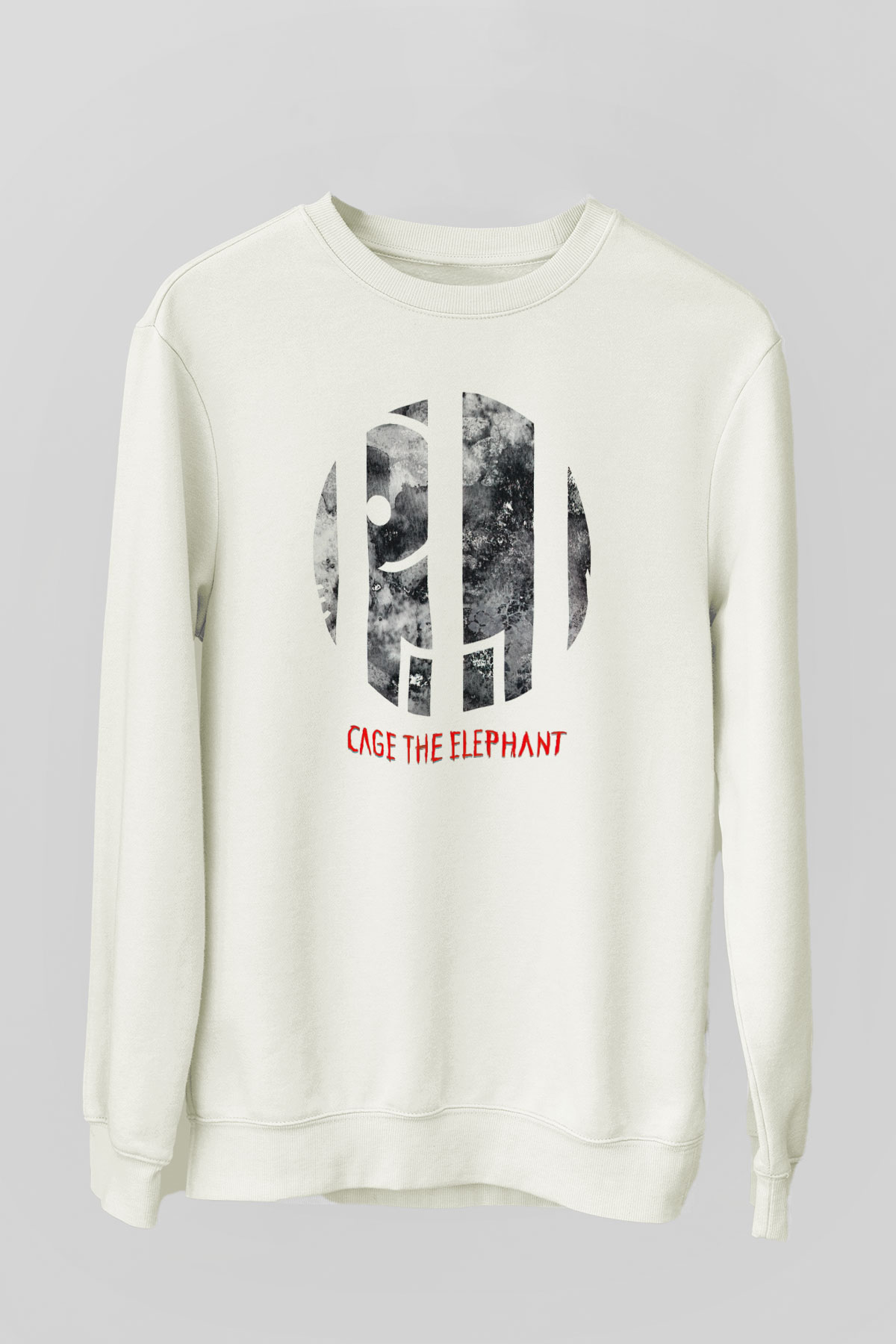 Cage the Elephant Beyaz Unisex Sweatshirt