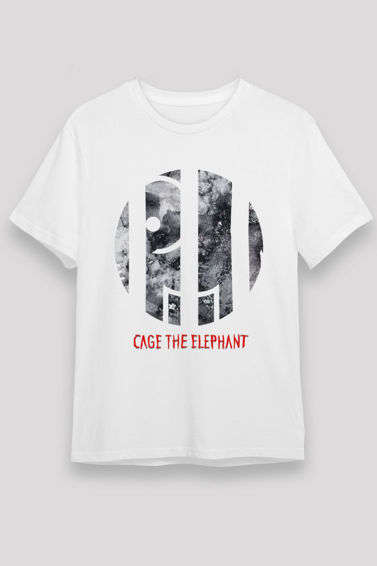 Cage the Elephant Beyaz Unisex Tişört T-Shirt - TişörtFabrikası