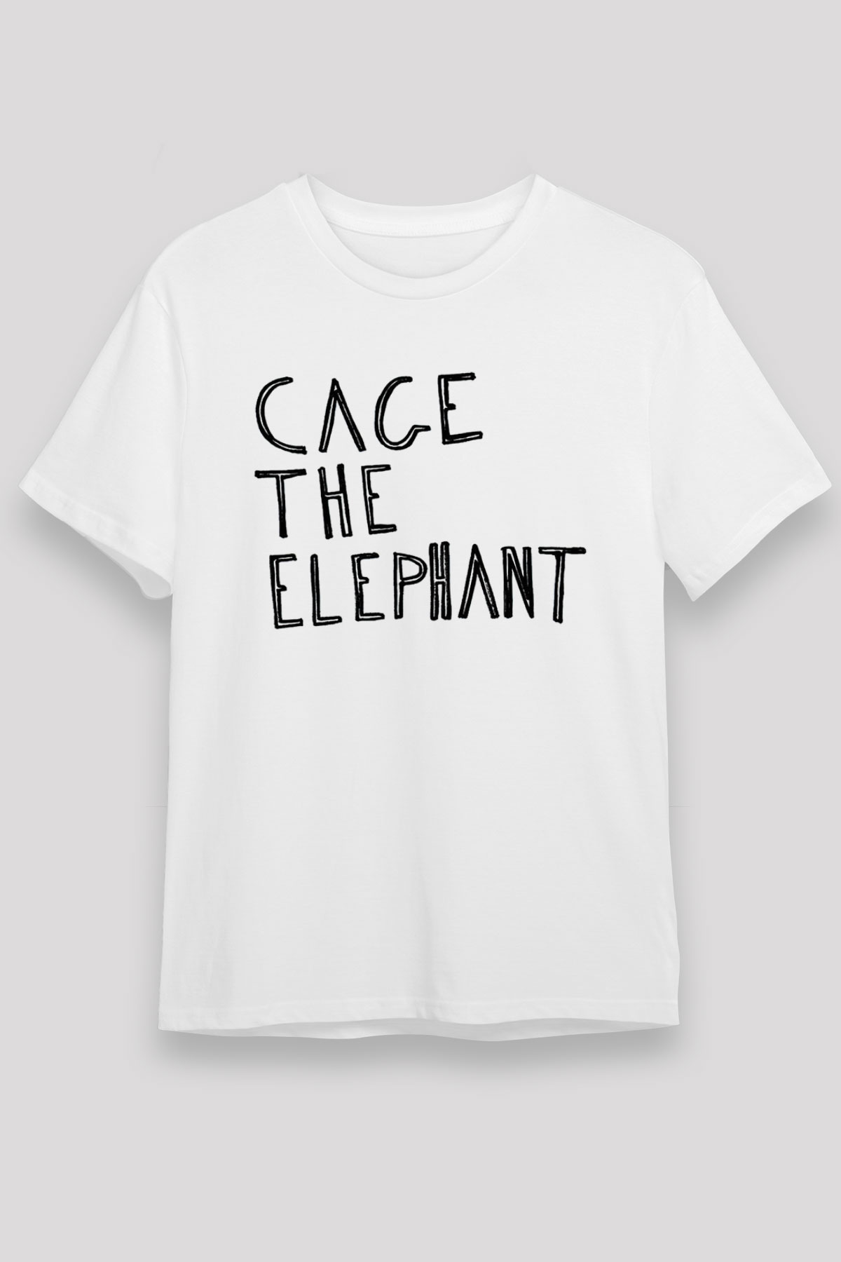 Cage the Elephant Beyaz Unisex Tişört T-Shirt - TişörtFabrikası
