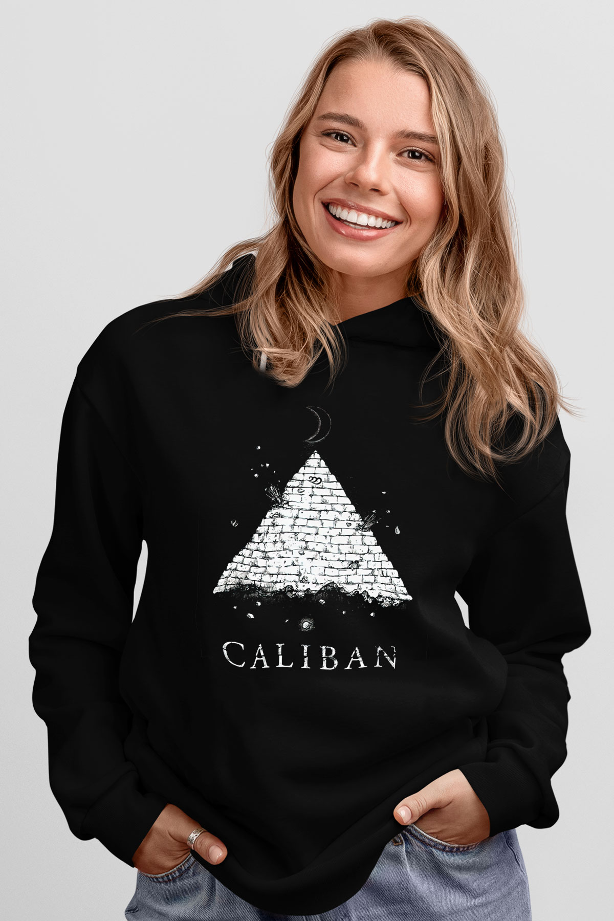 Caliban Siyah Unisex Kapüşonlu Sweatshirt