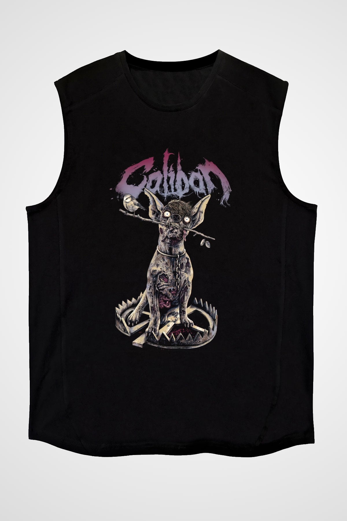 Caliban Siyah Unisex Kolsuz Tişört