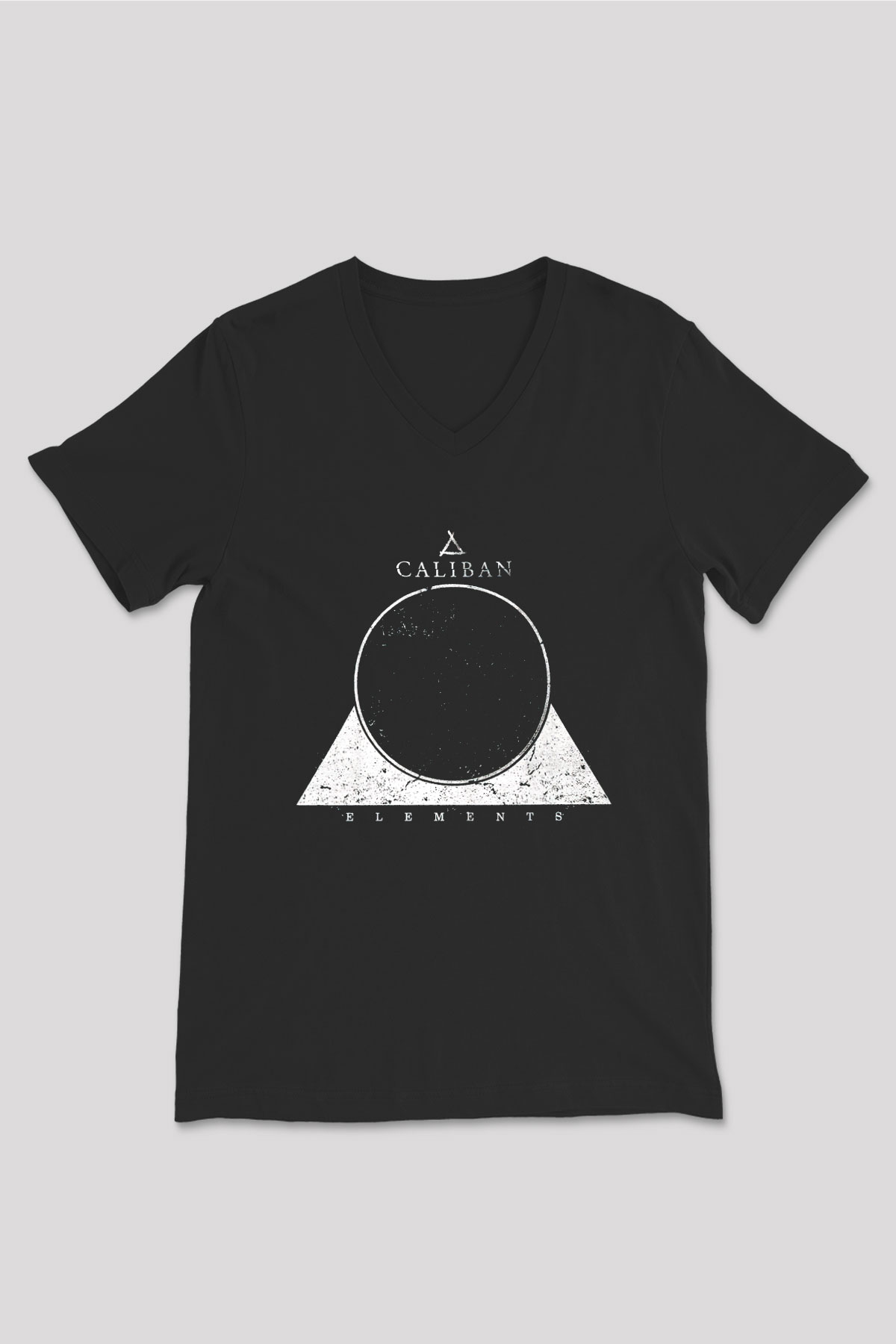 Caliban Siyah Unisex V Yaka Tişört T-Shirt