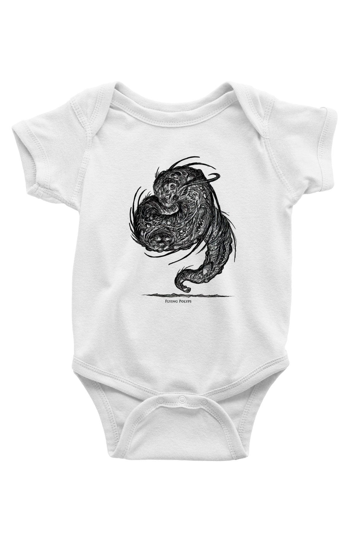Call Of Ctulhu Baskılı Beyaz Unisex Bebek Body - Zıbın