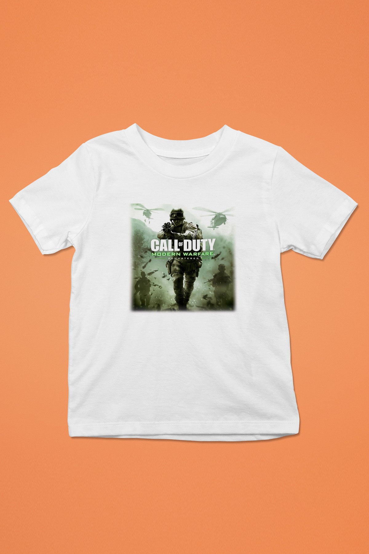 Call of Duty Baskılı Beyaz Unisex Çocuk Tişört