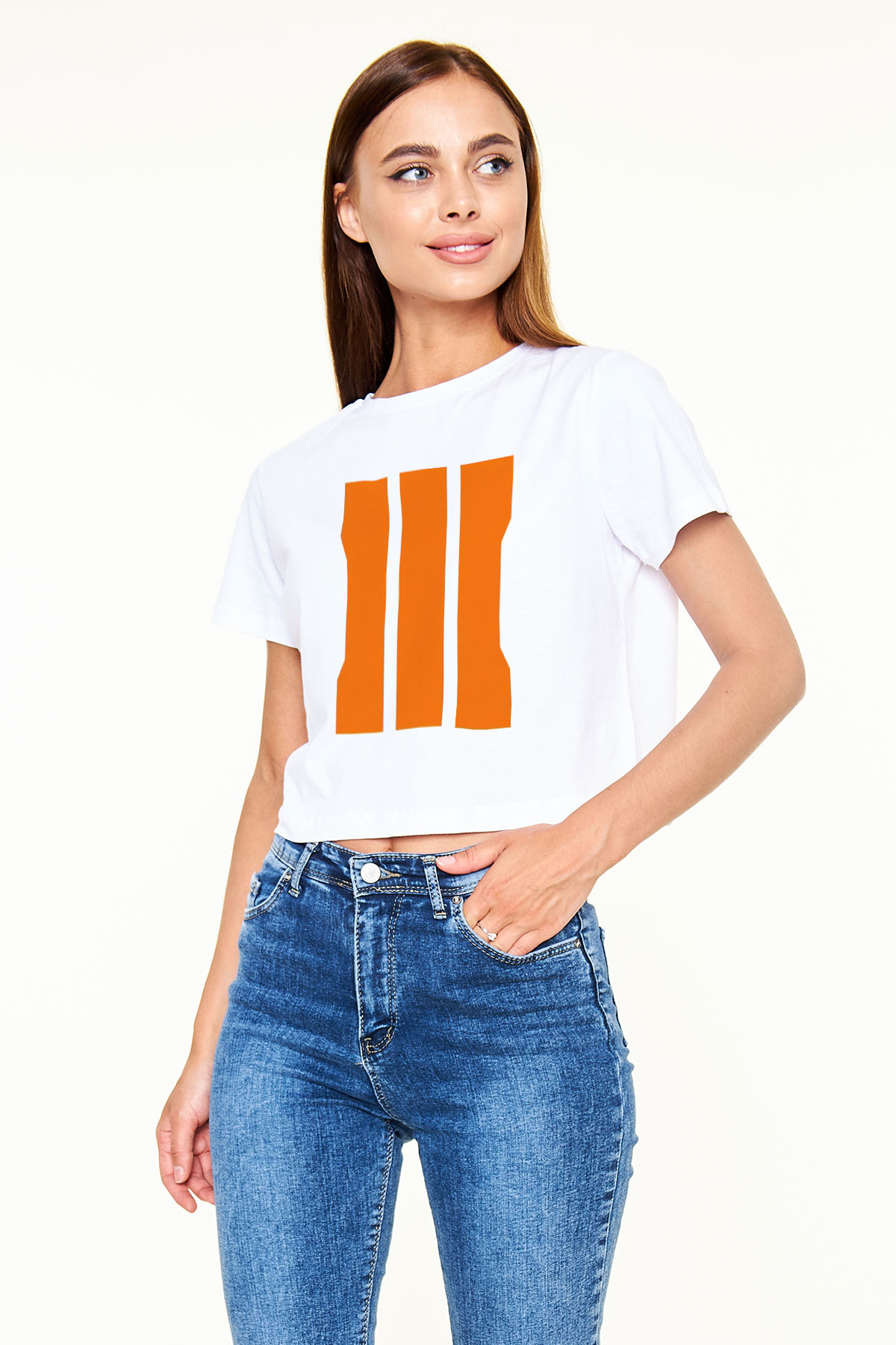 Call of Duty Beyaz Croptop Tişört