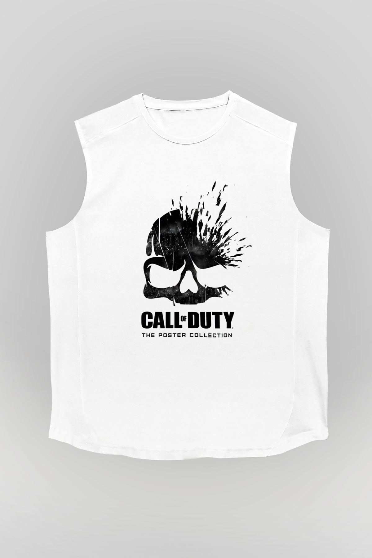 Call of Duty Beyaz Unisex Kolsuz Tişört