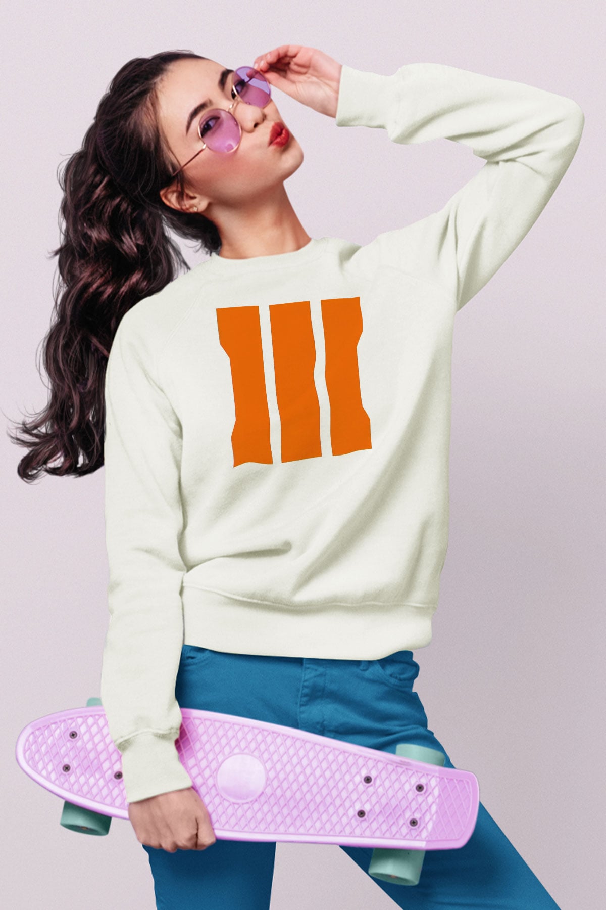 Call of Duty Beyaz Unisex Sweatshirt