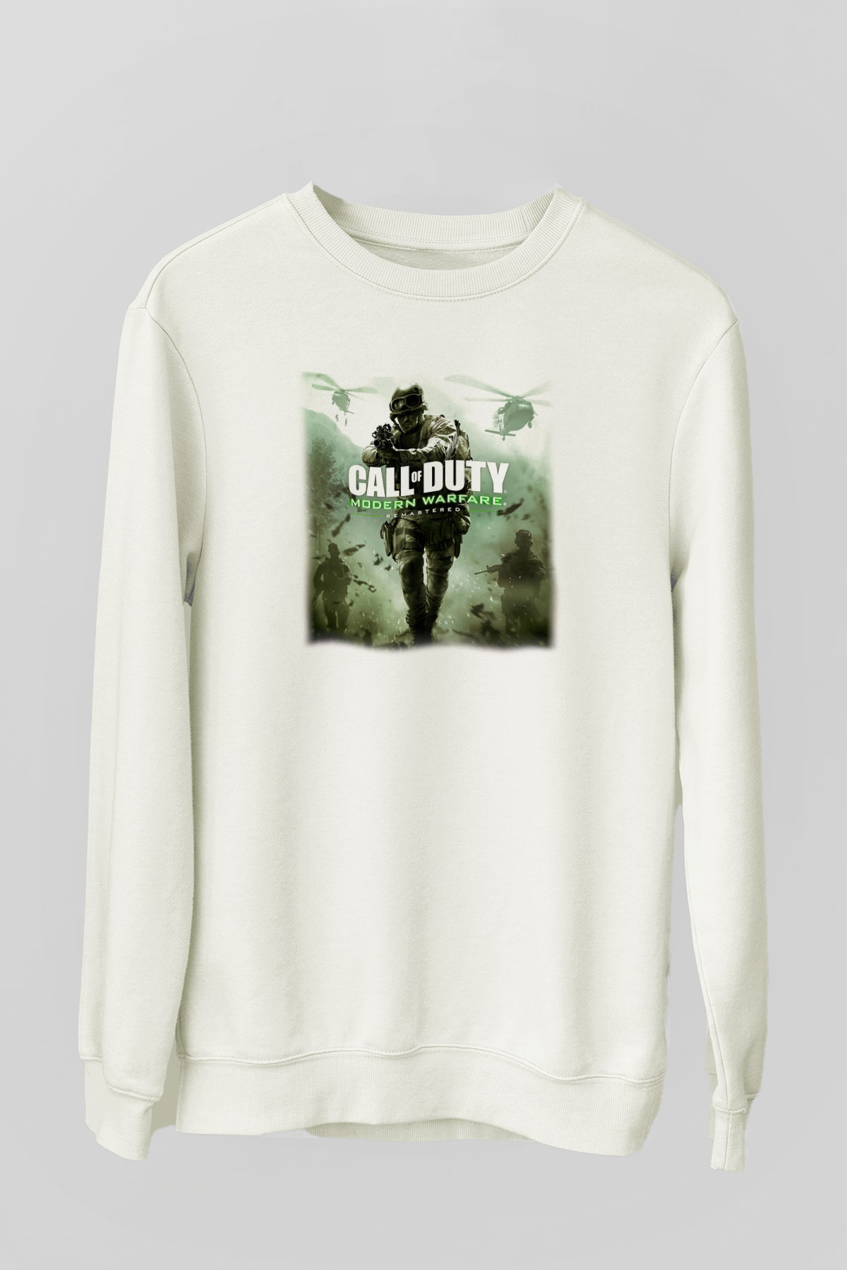 Call of Duty Beyaz Unisex Sweatshirt